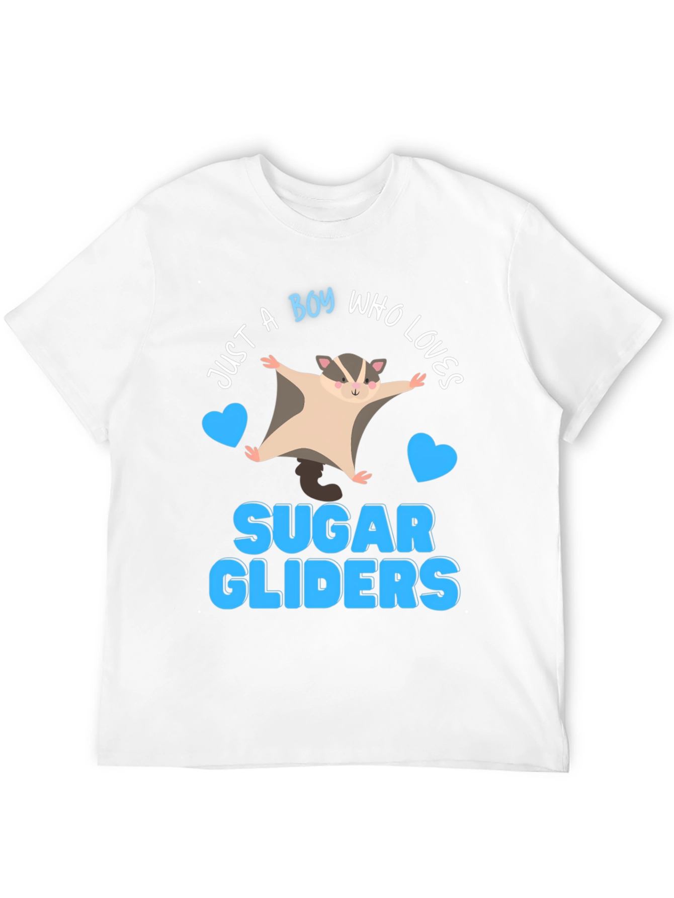 Boy Who Loves Sugar Gliders Graphic Tee
