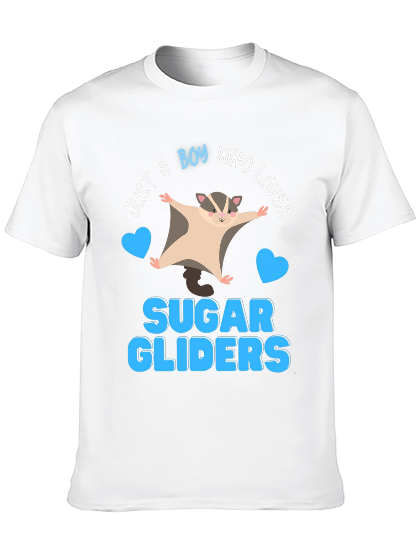 Boy Who Loves Sugar Gliders Graphic Tee