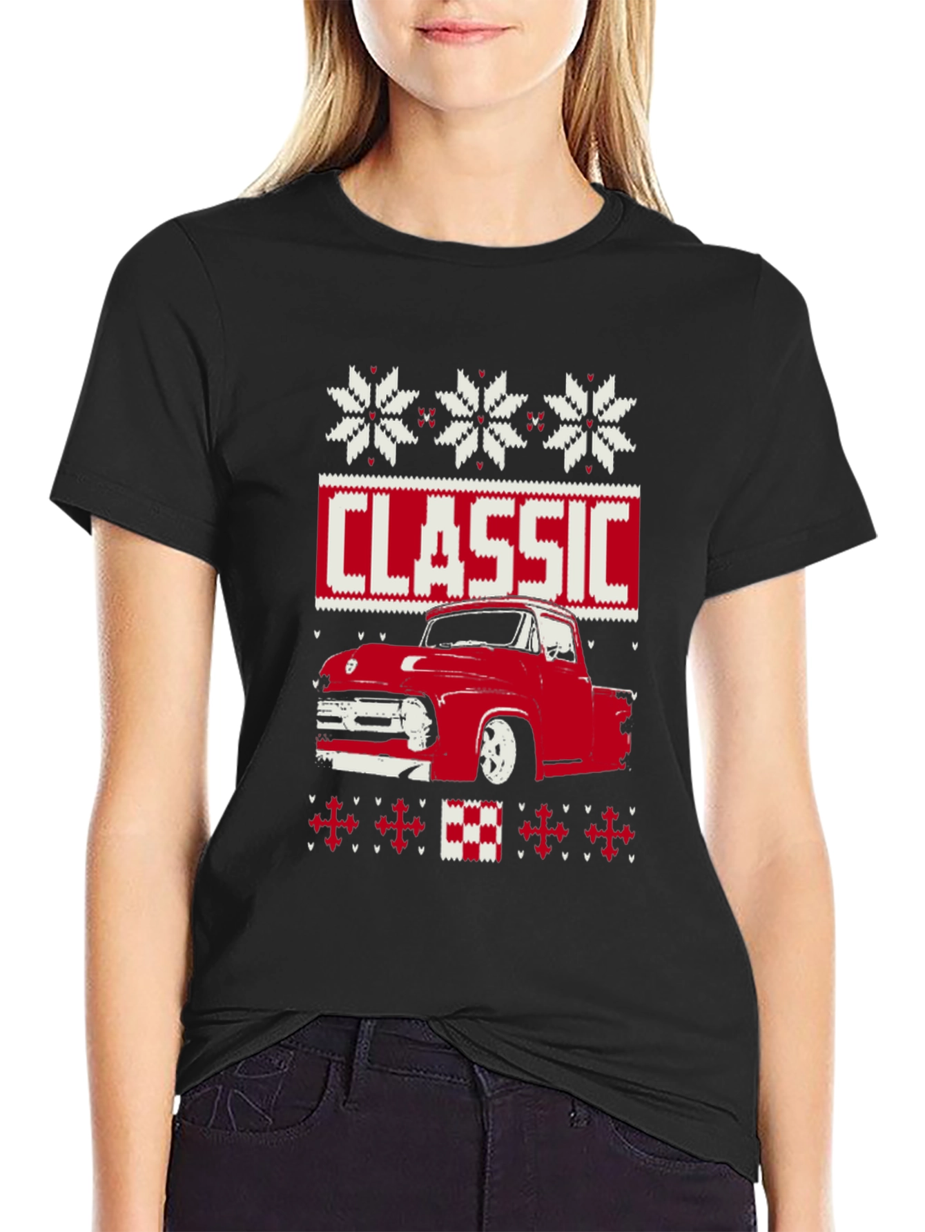 Classic Truck Christmas Sweater T-Shirt