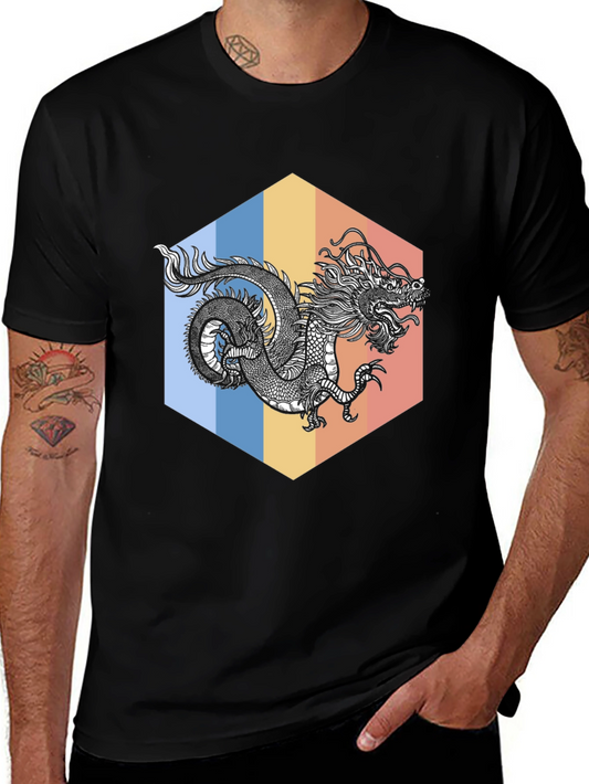 Dragon Graphic Tee - Stylish Black T-Shirt