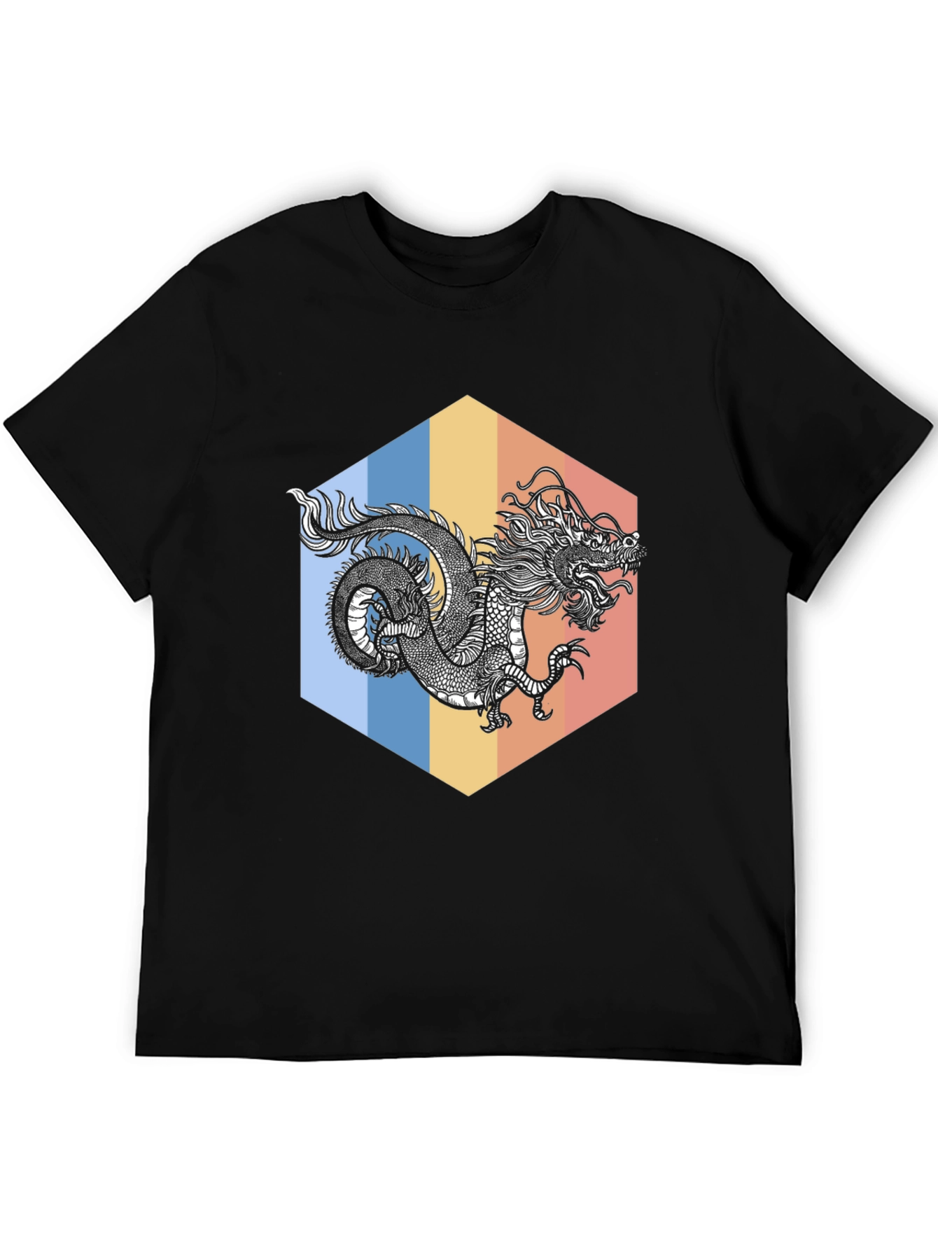 Dragon Graphic Tee - Stylish Black T-Shirt