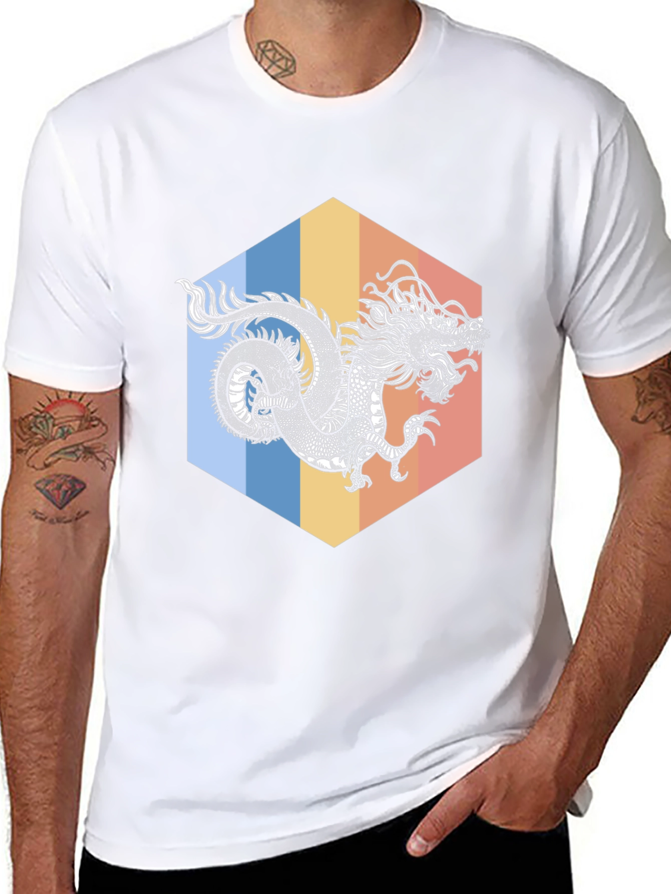 Dragon Graphic Tee - Stylish Black T-Shirt
