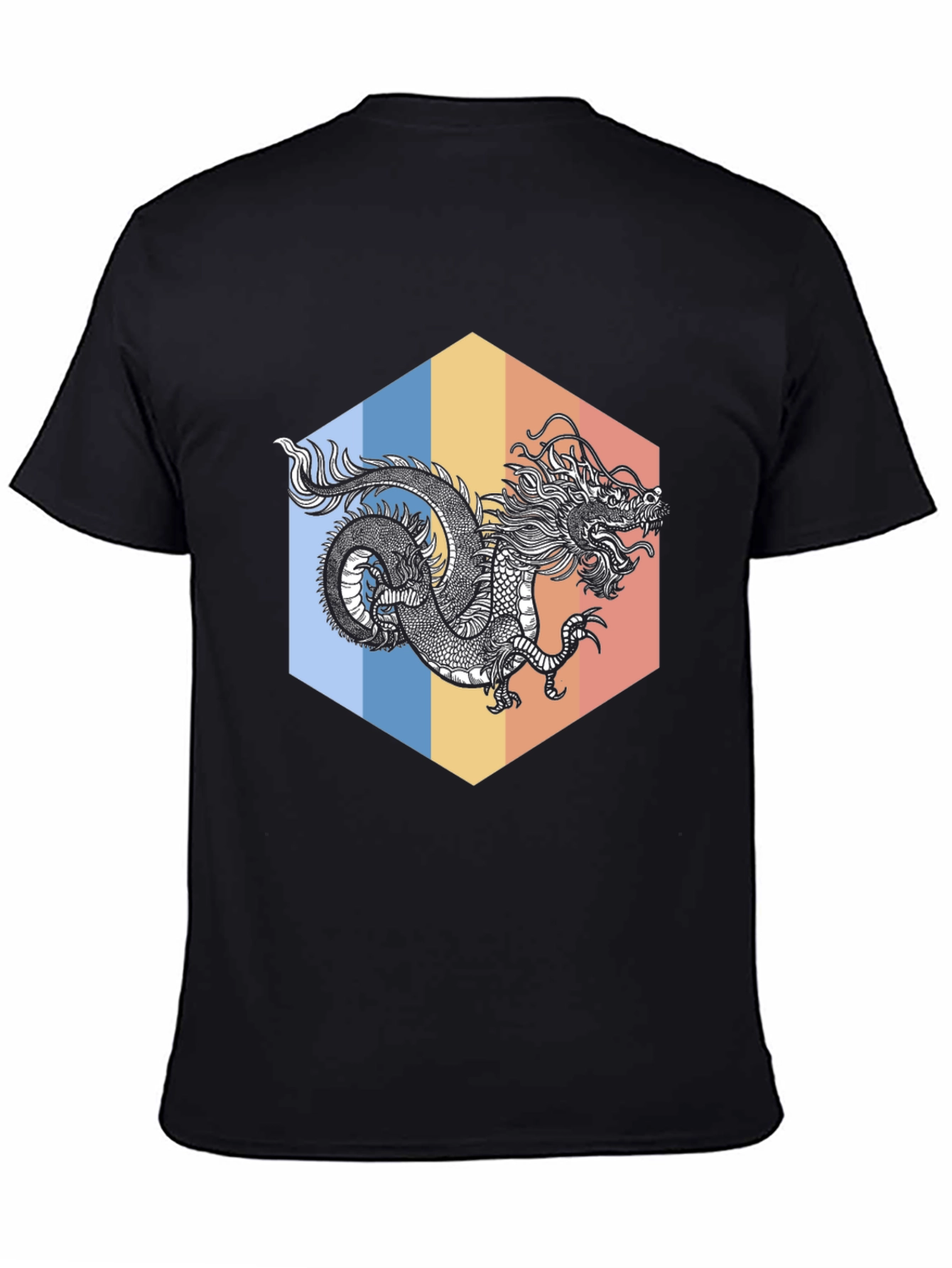 Dragon Graphic Tee - Stylish Black T-Shirt