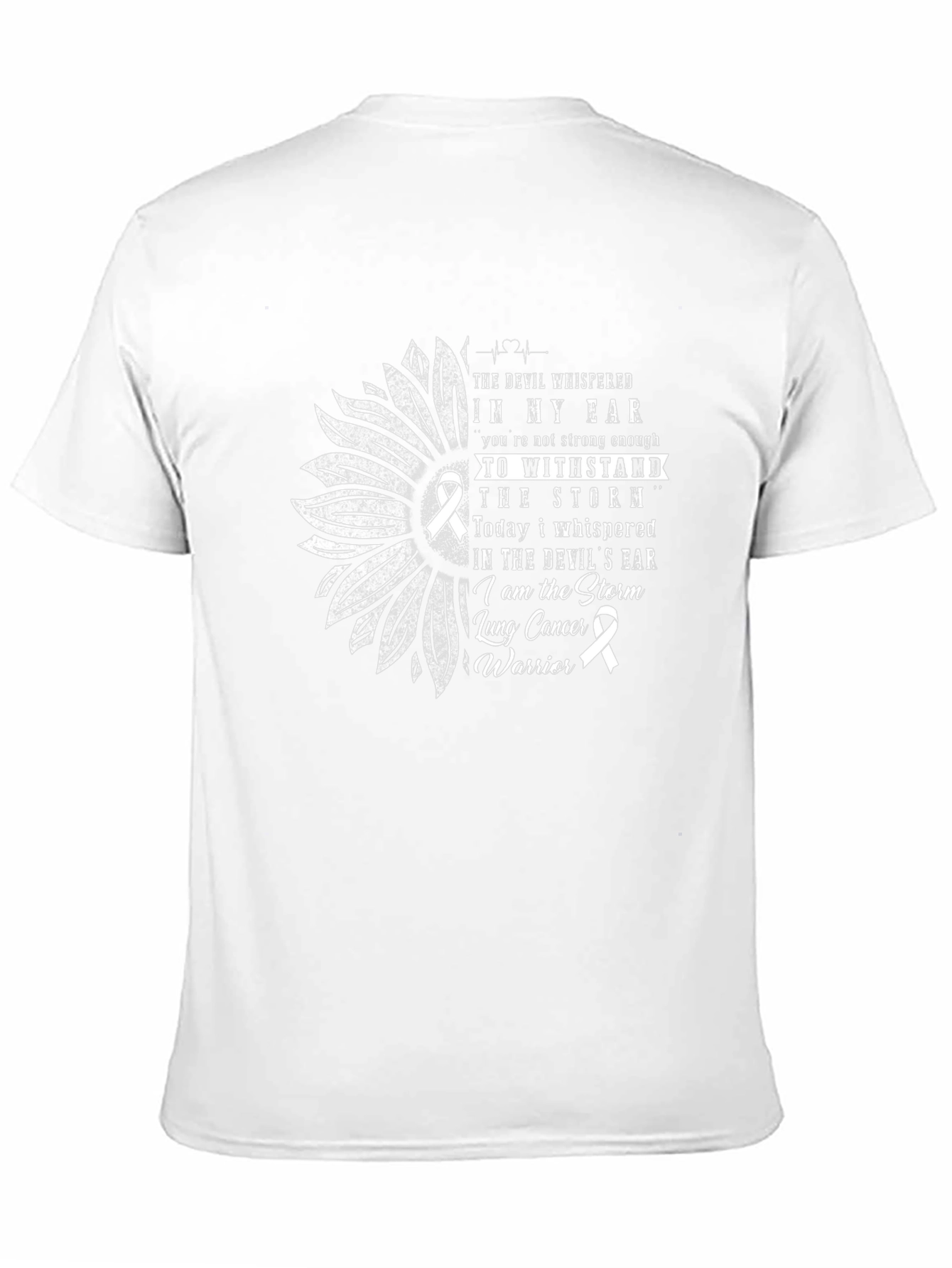 Lung Cancer Warrior T-Shirt - Storm Design
