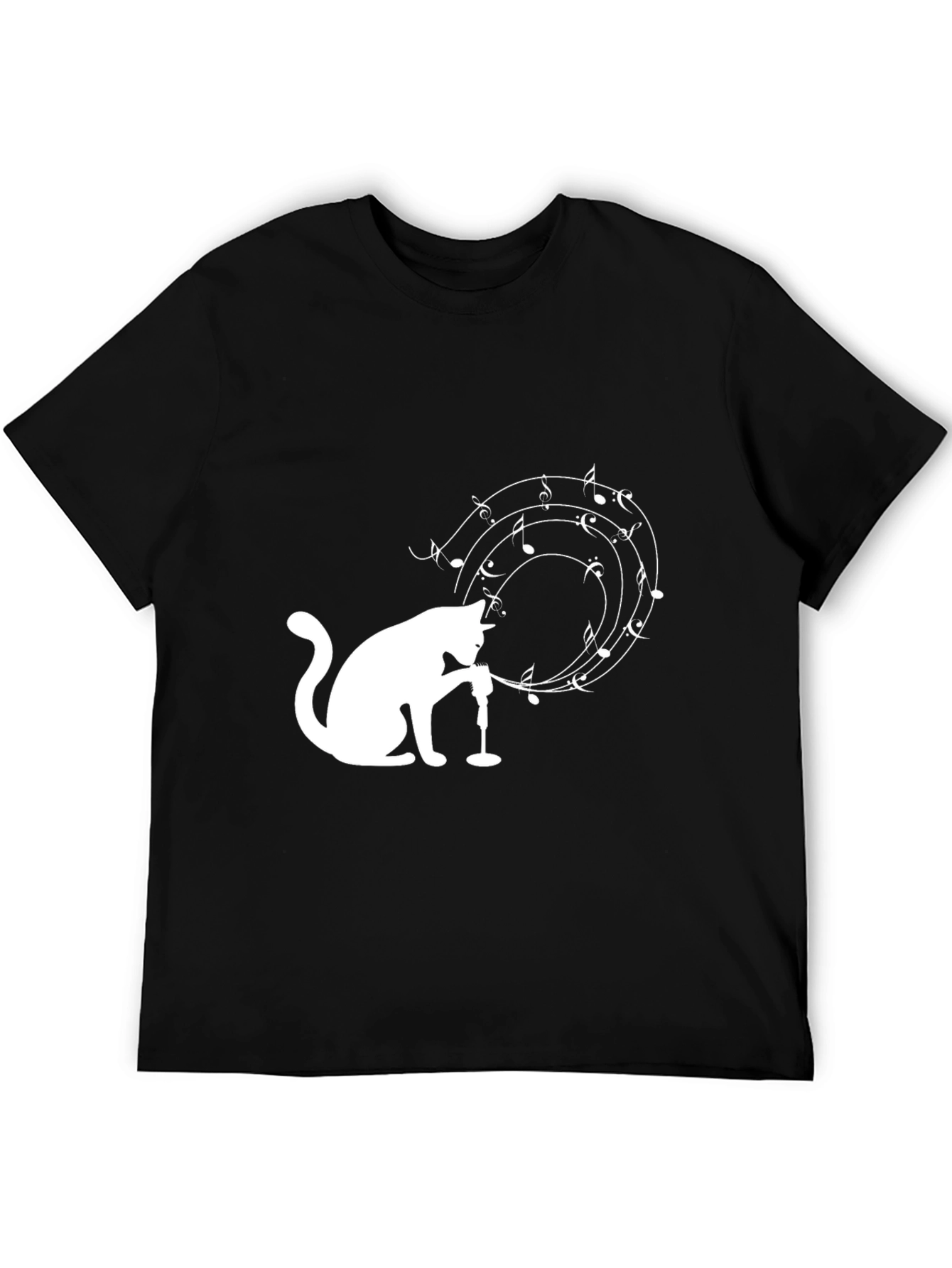 Musical Cat T-Shirt - Unique Graphic Tee