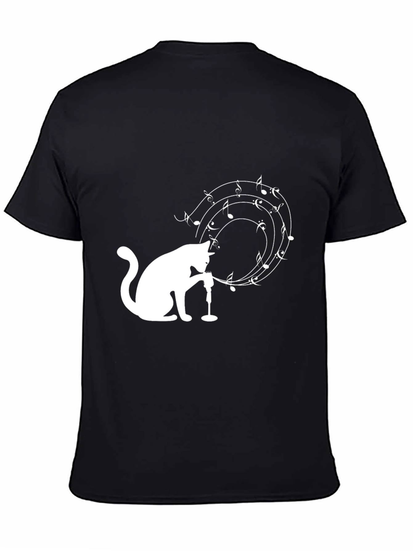 Musical Cat T-Shirt - Unique Graphic Tee