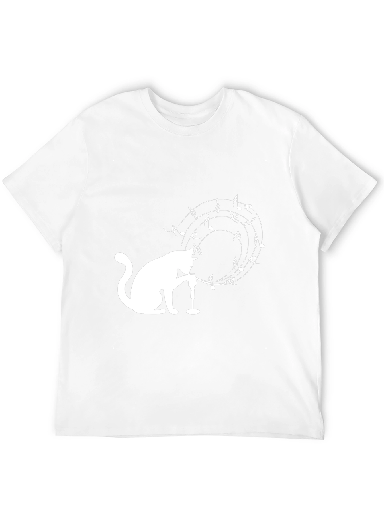 Musical Cat T-Shirt - Unique Graphic Tee