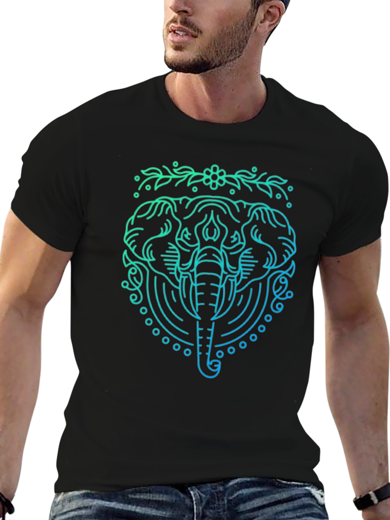 Elephant Graphic Tee - Stylish Comfort