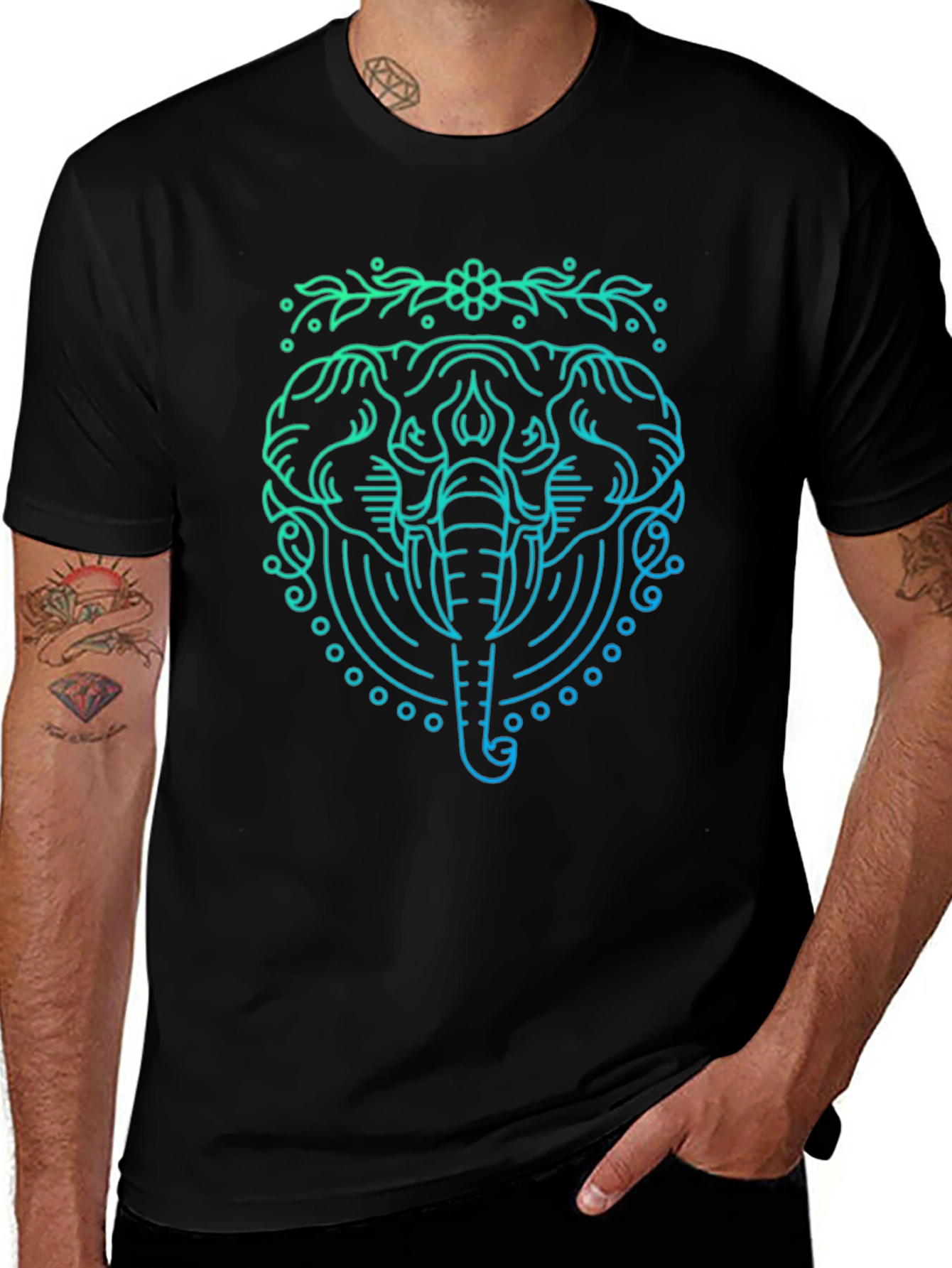 Elephant Graphic Tee - Stylish Comfort