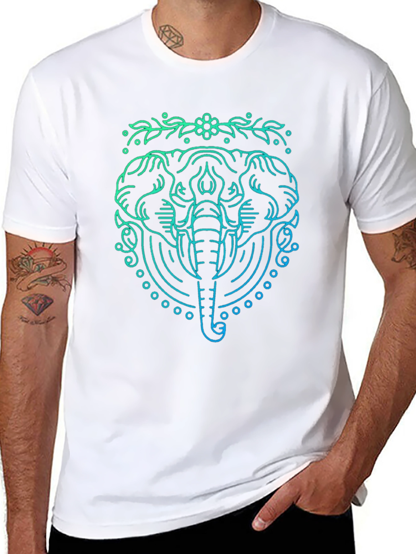 Elephant Graphic Tee - Stylish Comfort