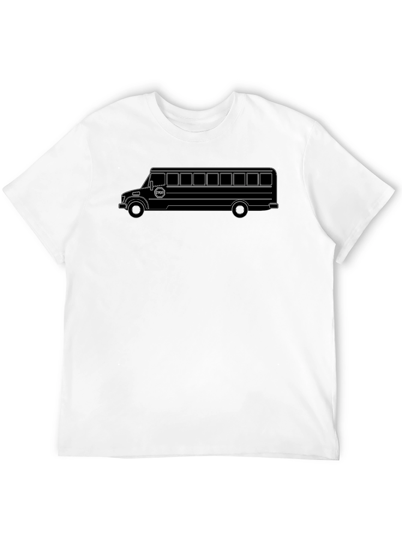 Bus Graphic Tee - Black Cotton Blend