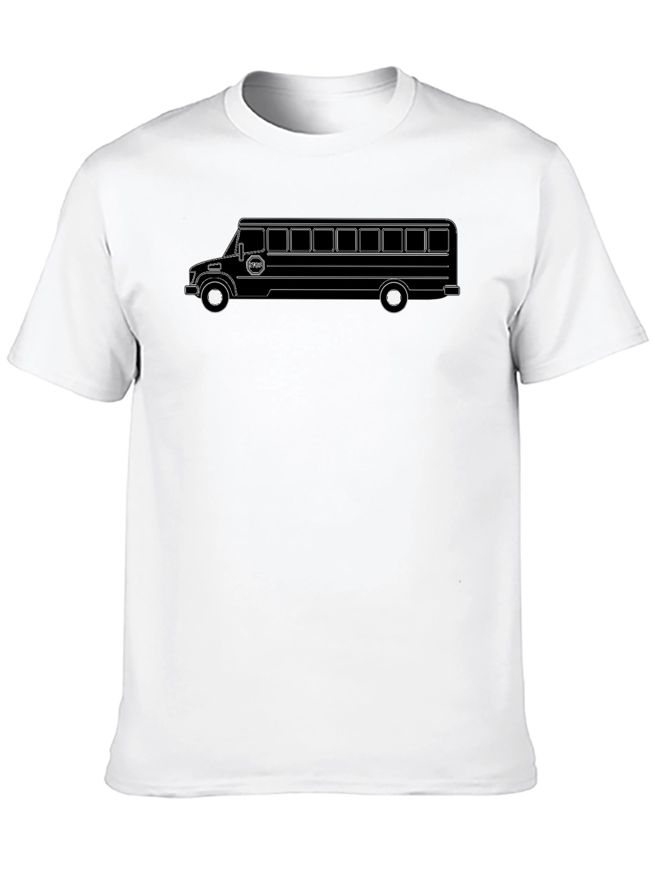 Bus Graphic Tee - Black Cotton Blend