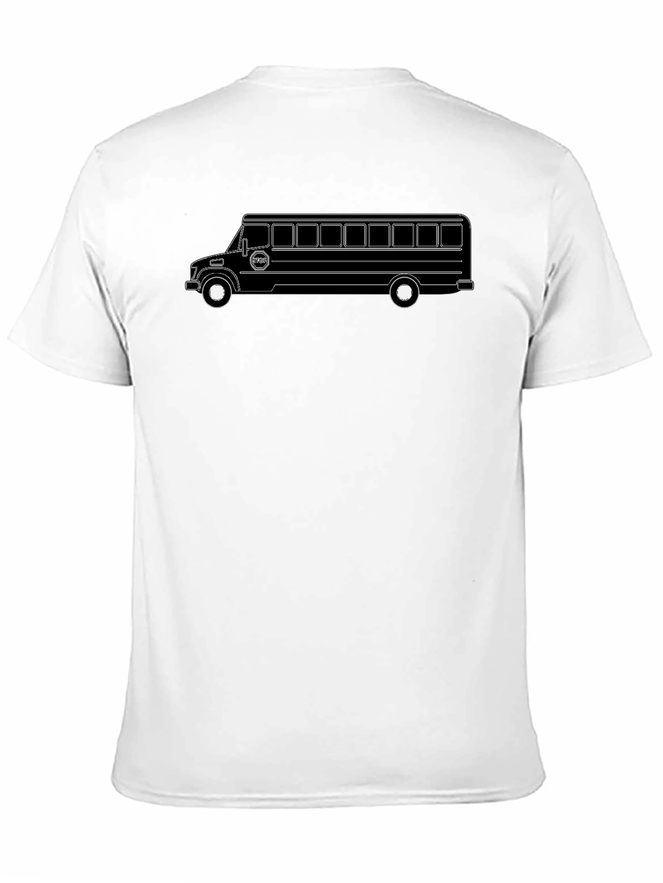 Bus Graphic Tee - Black Cotton Blend