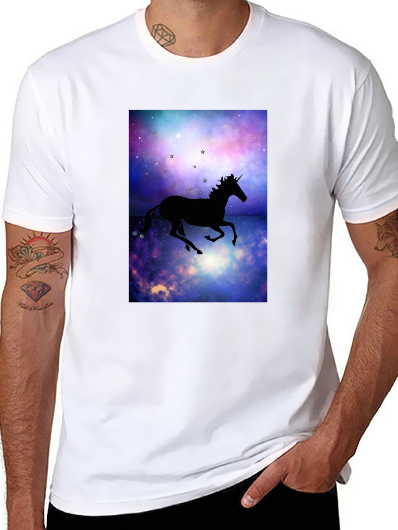 Unicorn Galaxy Graphic T-Shirt