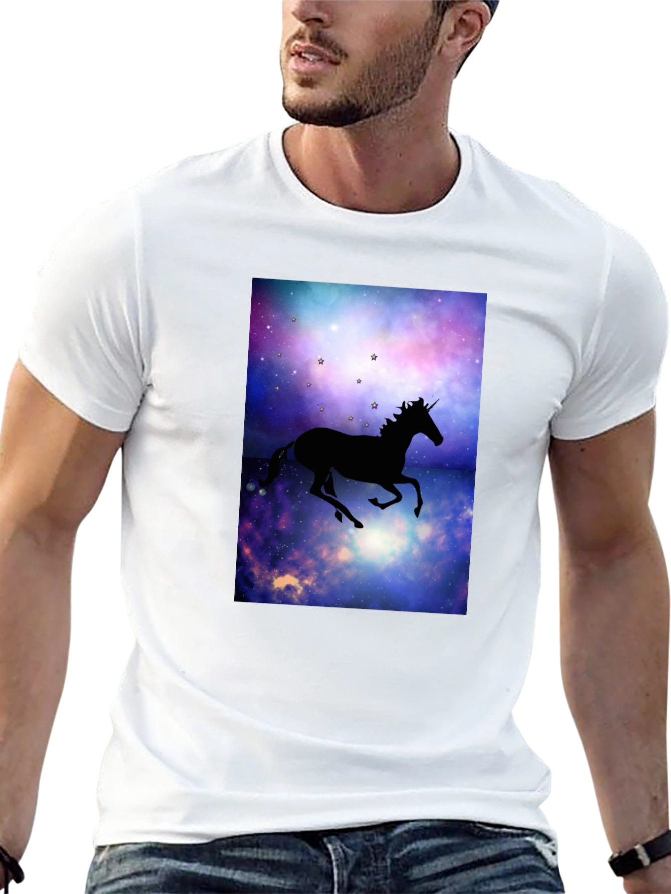 Unicorn Galaxy Graphic T-Shirt