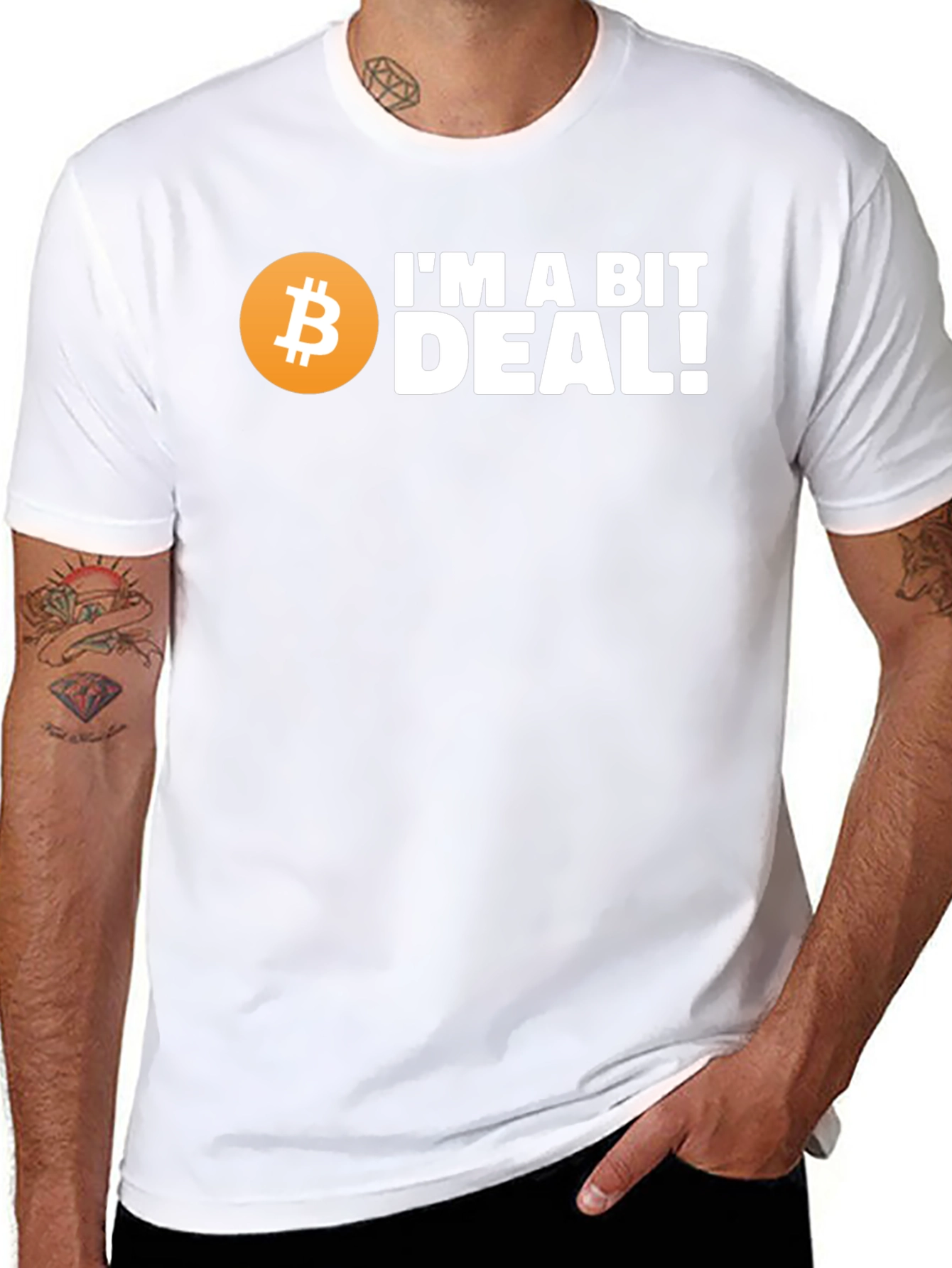 Bitcoin Enthusiast T-Shirt - Im a Bit Deal!