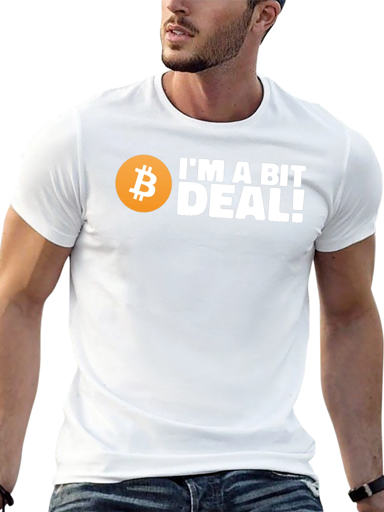 Bitcoin Enthusiast T-Shirt - Im a Bit Deal!