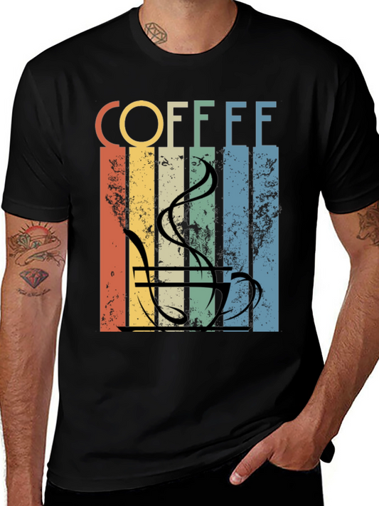 Retro Coffee Cup T-Shirt - Vintage Style Tee