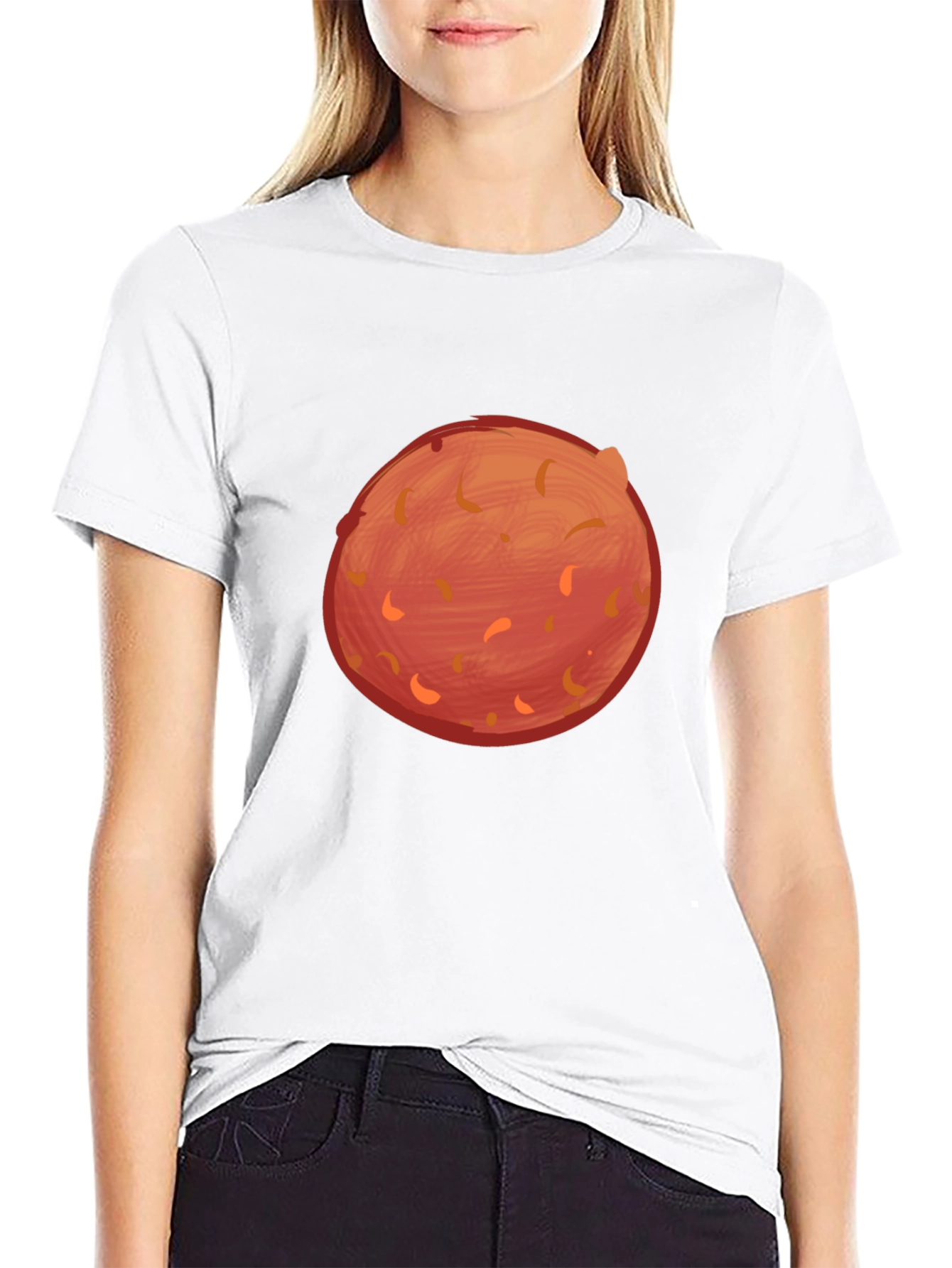 Mars Planet Graphic T-Shirt