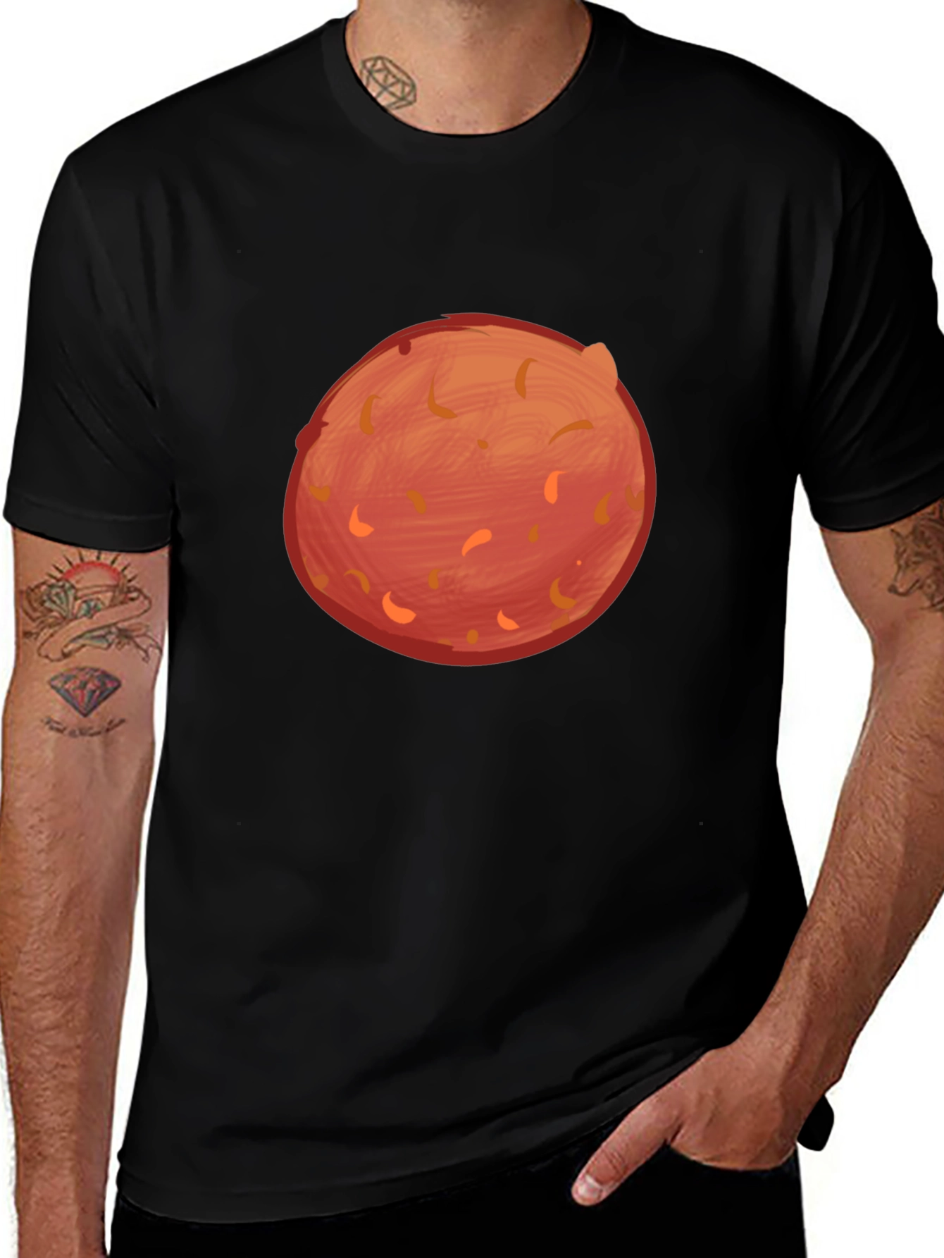Mars Planet Graphic T-Shirt