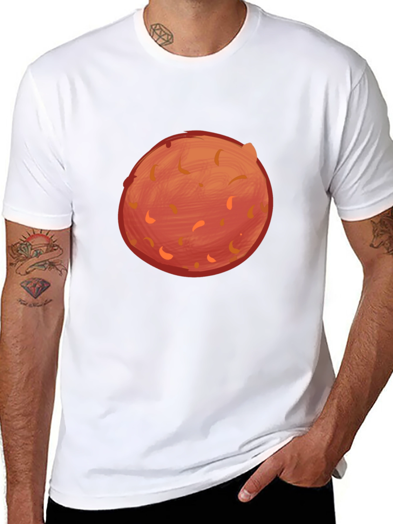 Mars Planet Graphic T-Shirt