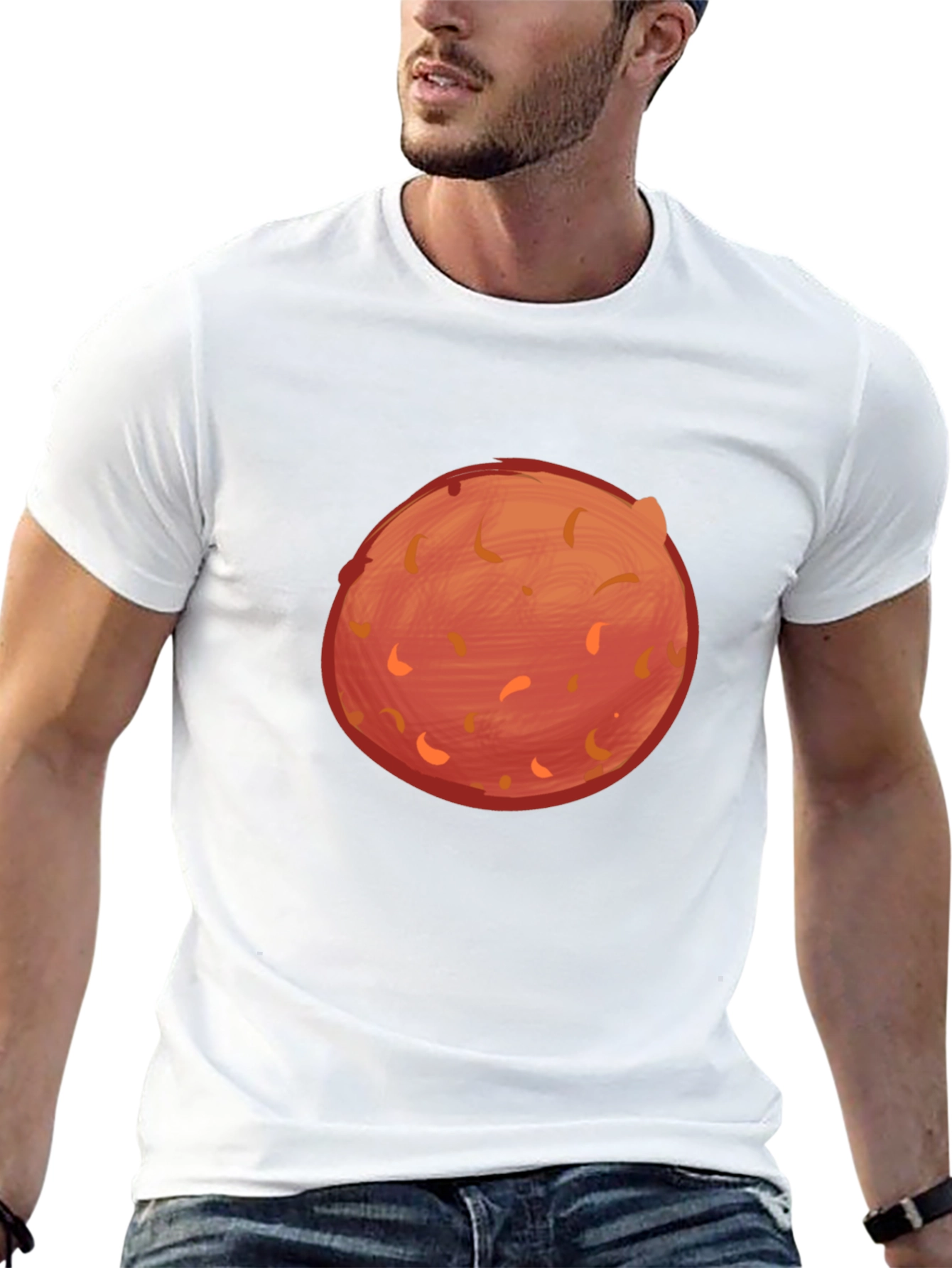 Mars Planet Graphic T-Shirt