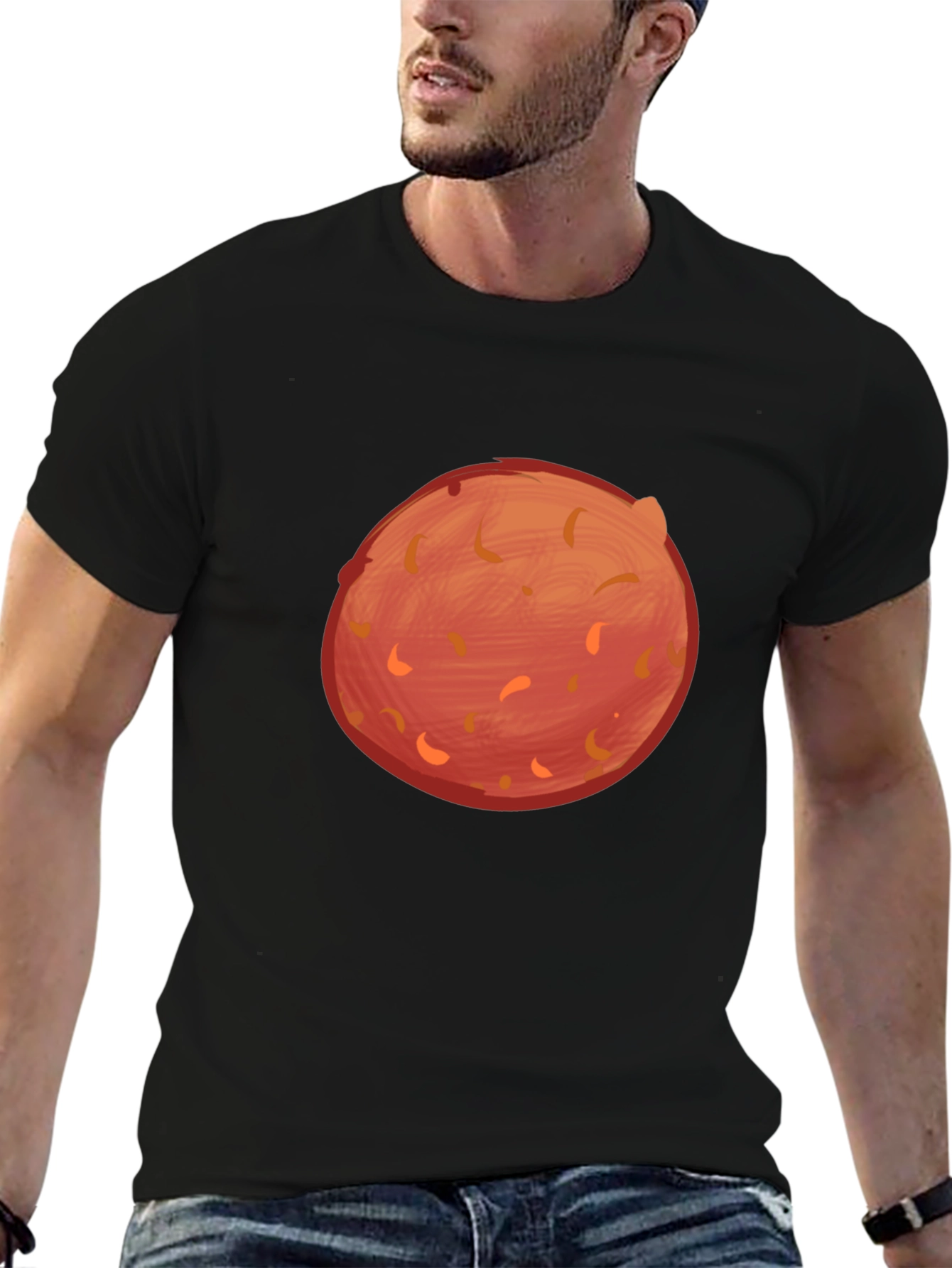 Mars Planet Graphic T-Shirt