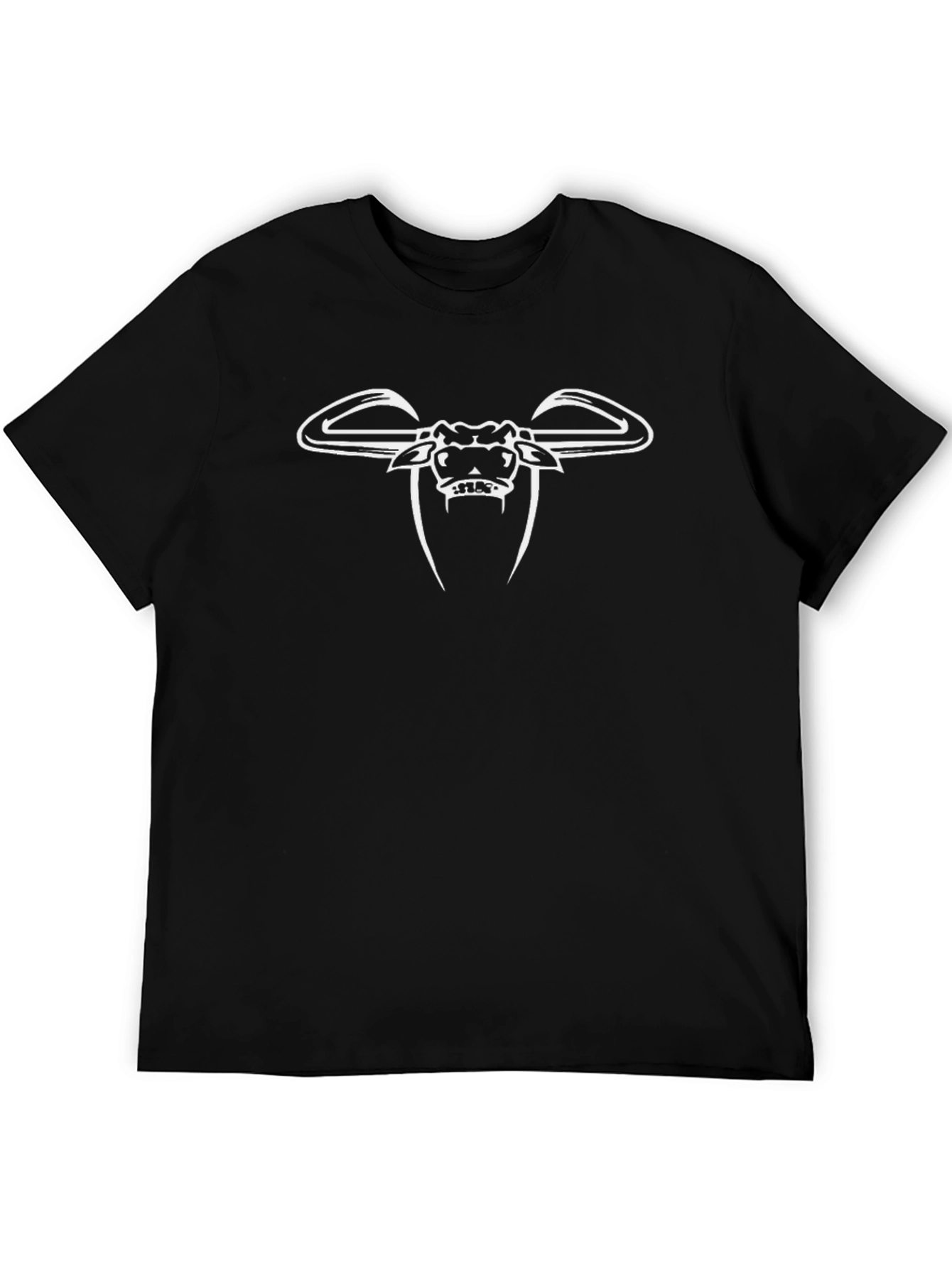 Bull Design Black T-Shirt