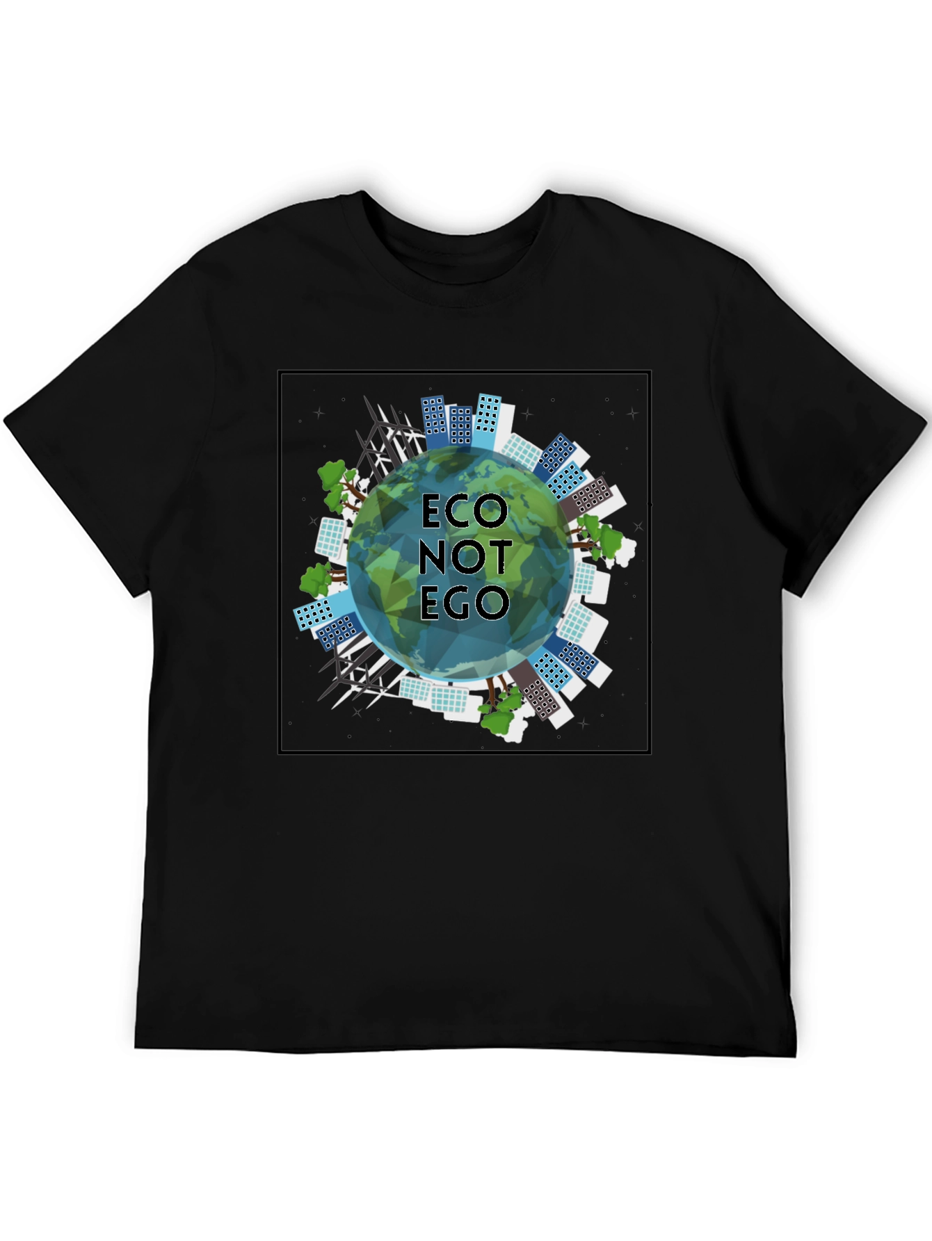 Eco Not Ego Graphic Tee - Sustainable Style