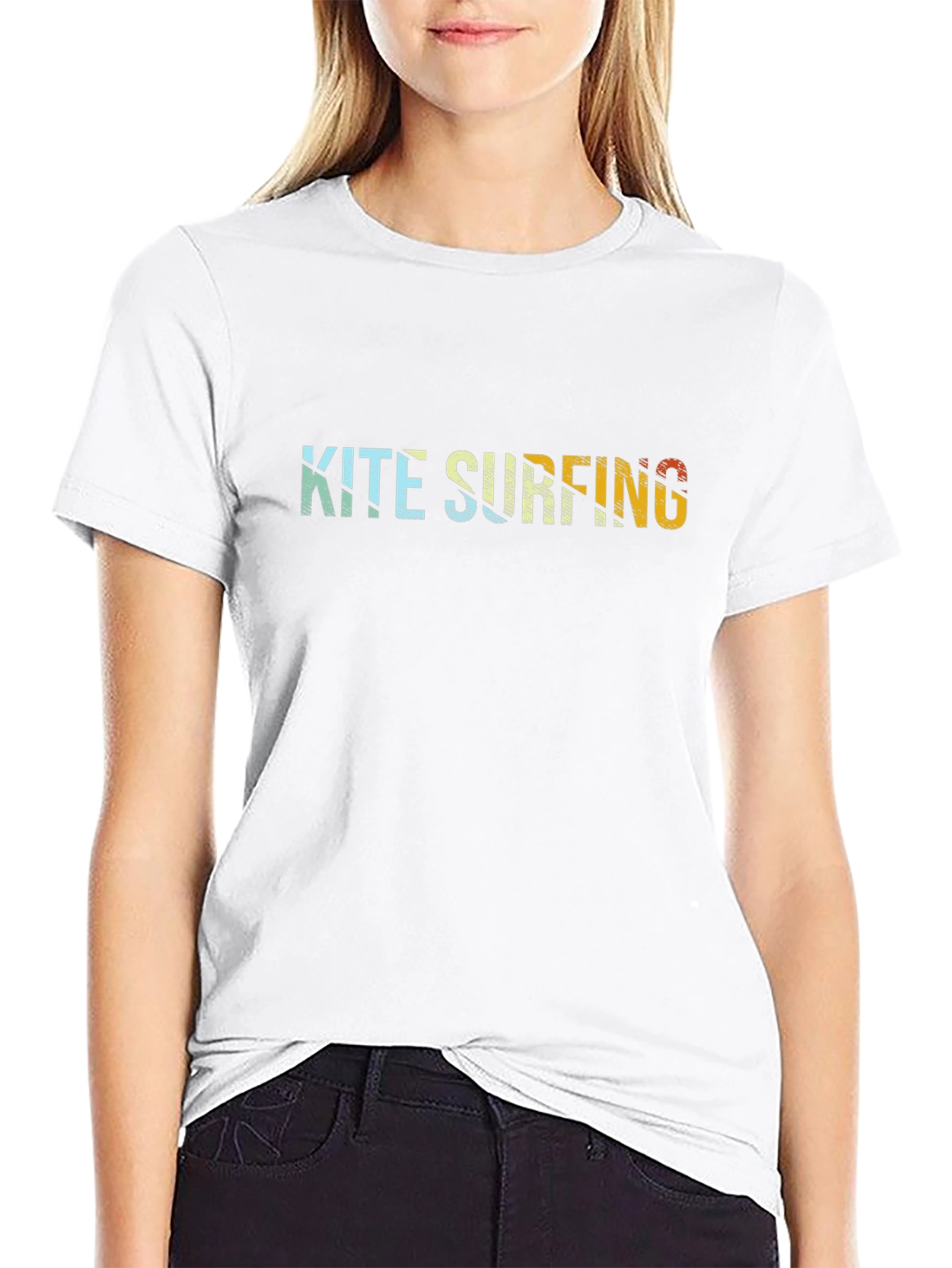 Kite Surfing Graphic Tee - Retro Style