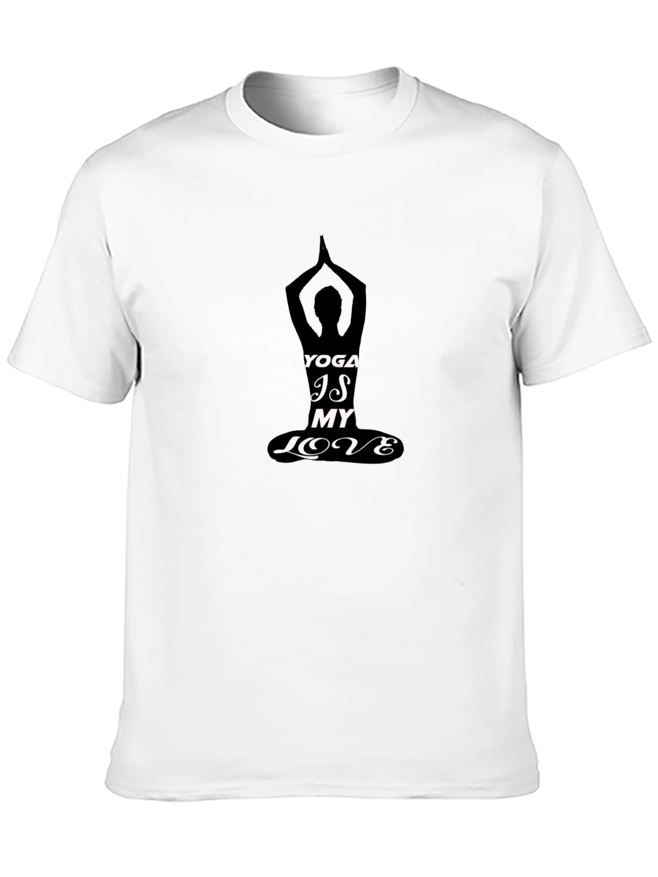 Yoga Is My Love Black T-Shirt