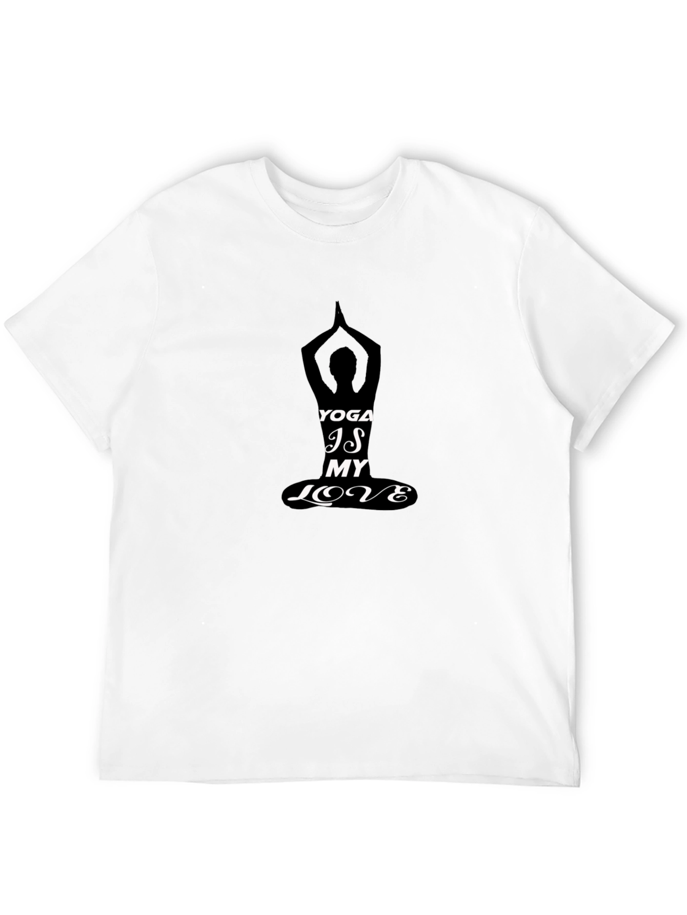Yoga Is My Love Black T-Shirt