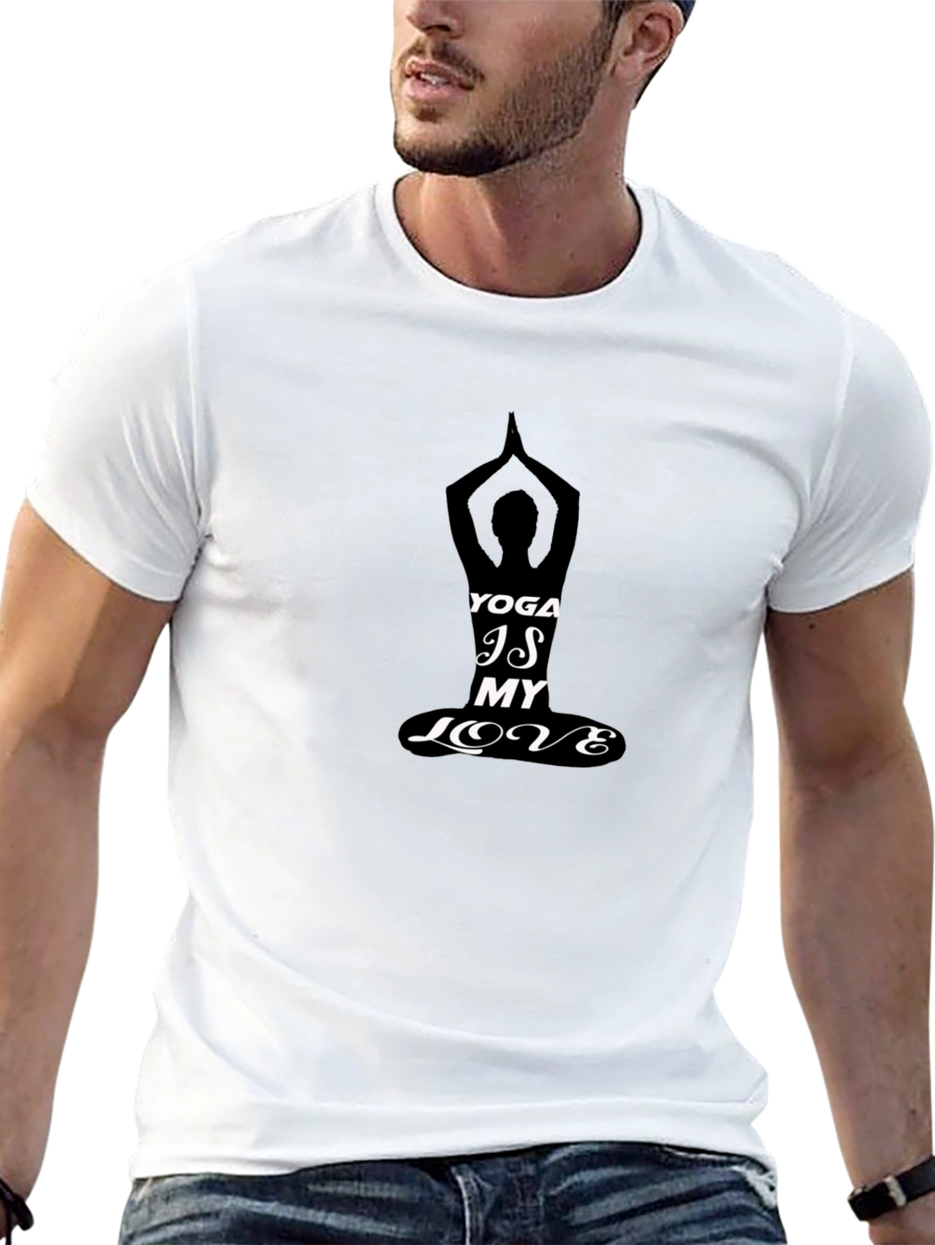 Yoga Is My Love Black T-Shirt