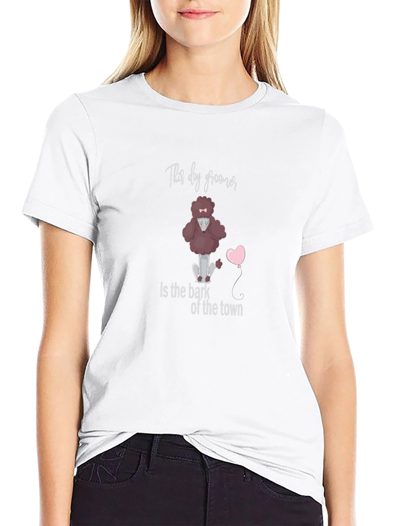 Dog Groomer Poodle Graphic Tee - Cute & Stylish