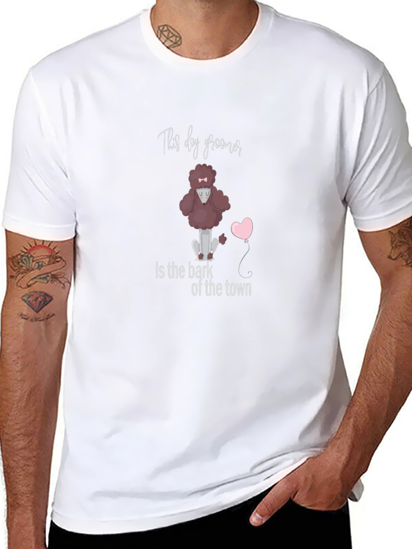 Dog Groomer Poodle Graphic Tee - Cute & Stylish