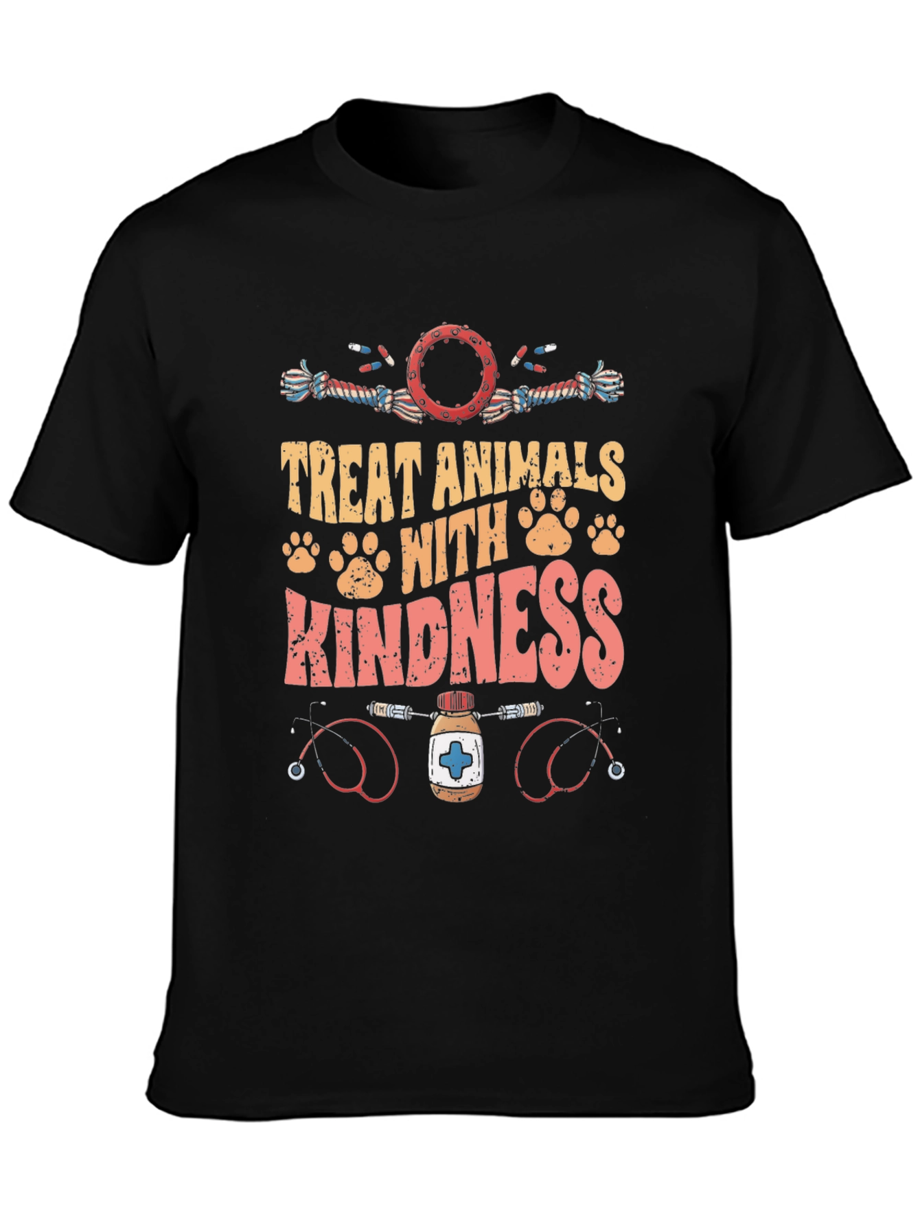 Treat Animals With Kindness Graphic Tee