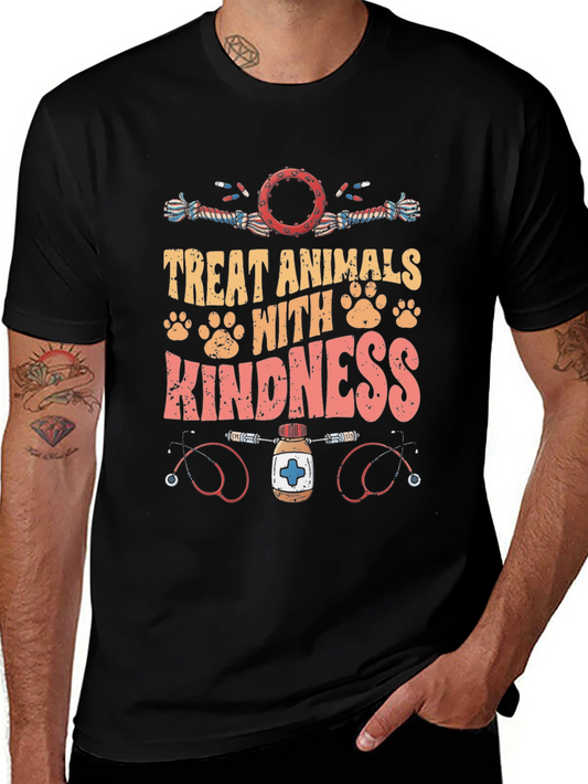 Treat Animals With Kindness Graphic Tee