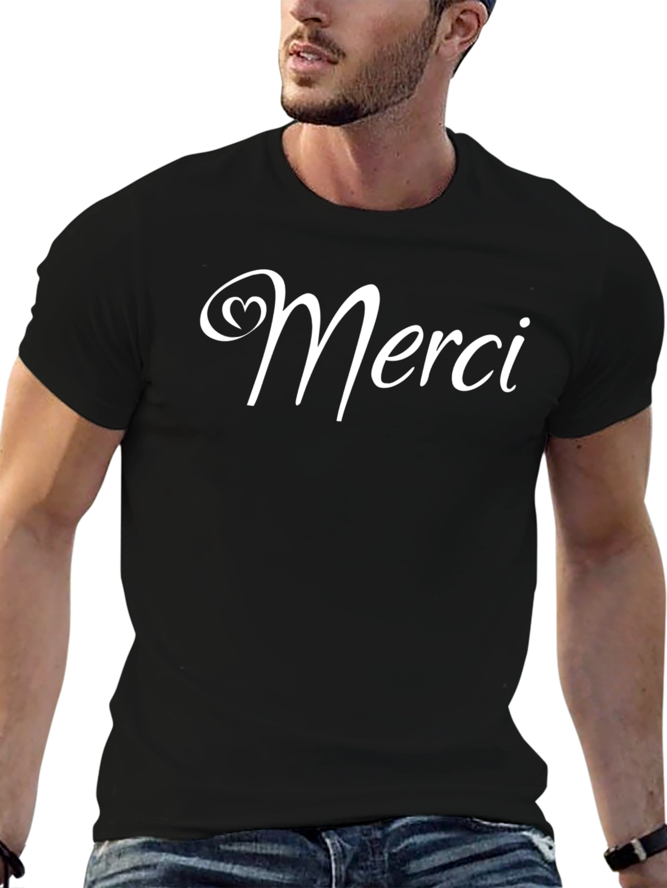 Merci Graphic T-Shirt - Stylish Casual Wear