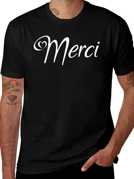Merci Graphic T-Shirt - Stylish Casual Wear