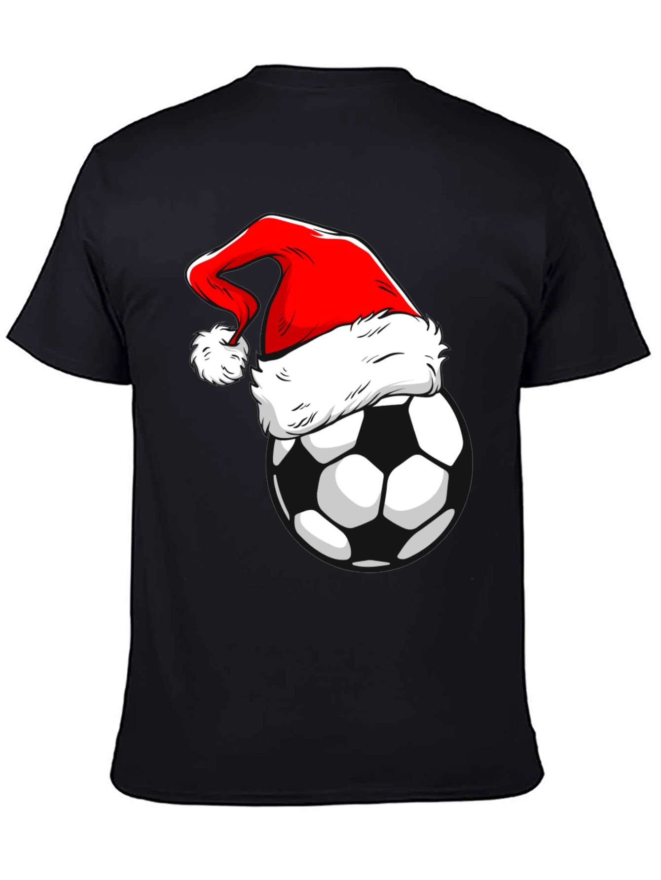 Festive Soccer Santa T-Shirt - Holiday Cheer