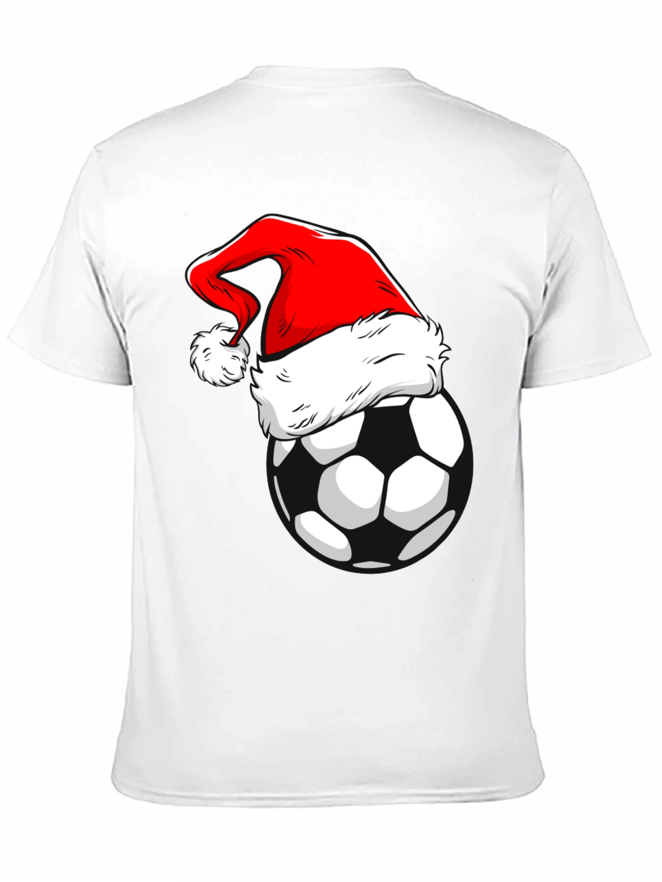 Festive Soccer Santa T-Shirt - Holiday Cheer