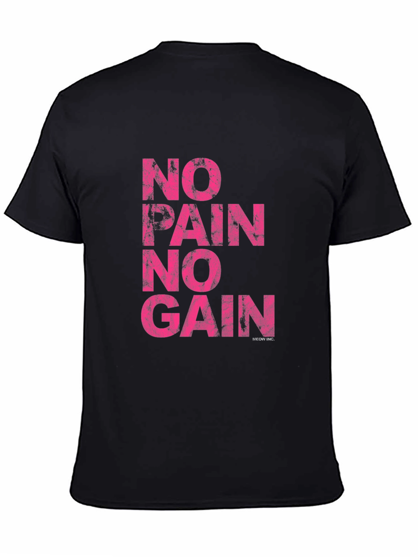 No Pain No Gain Graphic Tee - Black