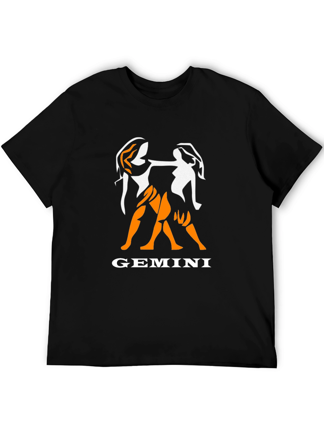 Gemini Zodiac Graphic Tee - Black