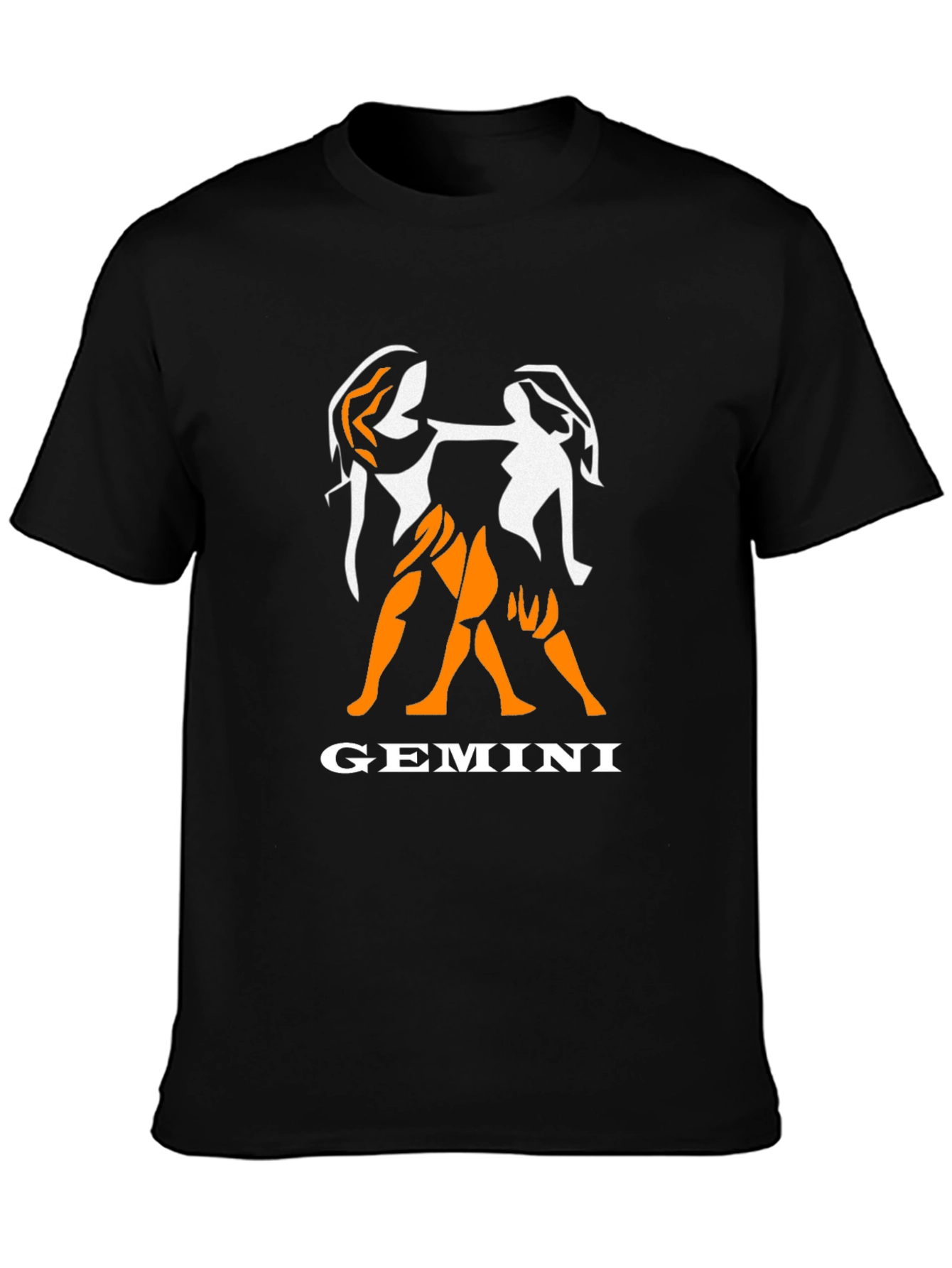 Gemini Zodiac Graphic Tee - Black