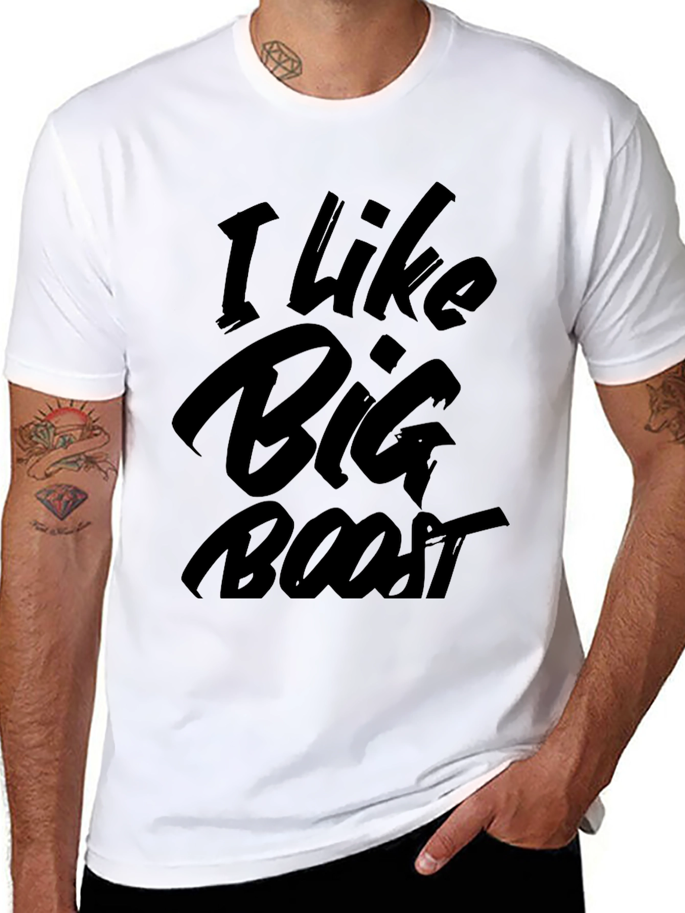 I Like Big Boost Graphic T-Shirt - Black