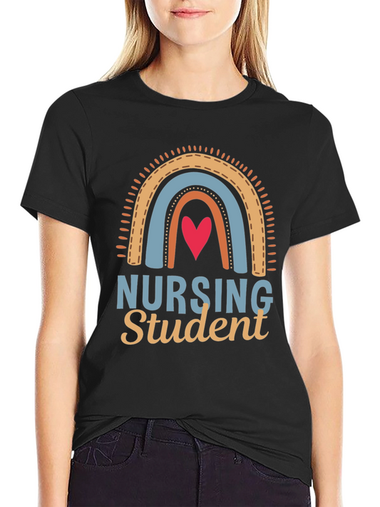 Nursing Student Rainbow Graphic Tee