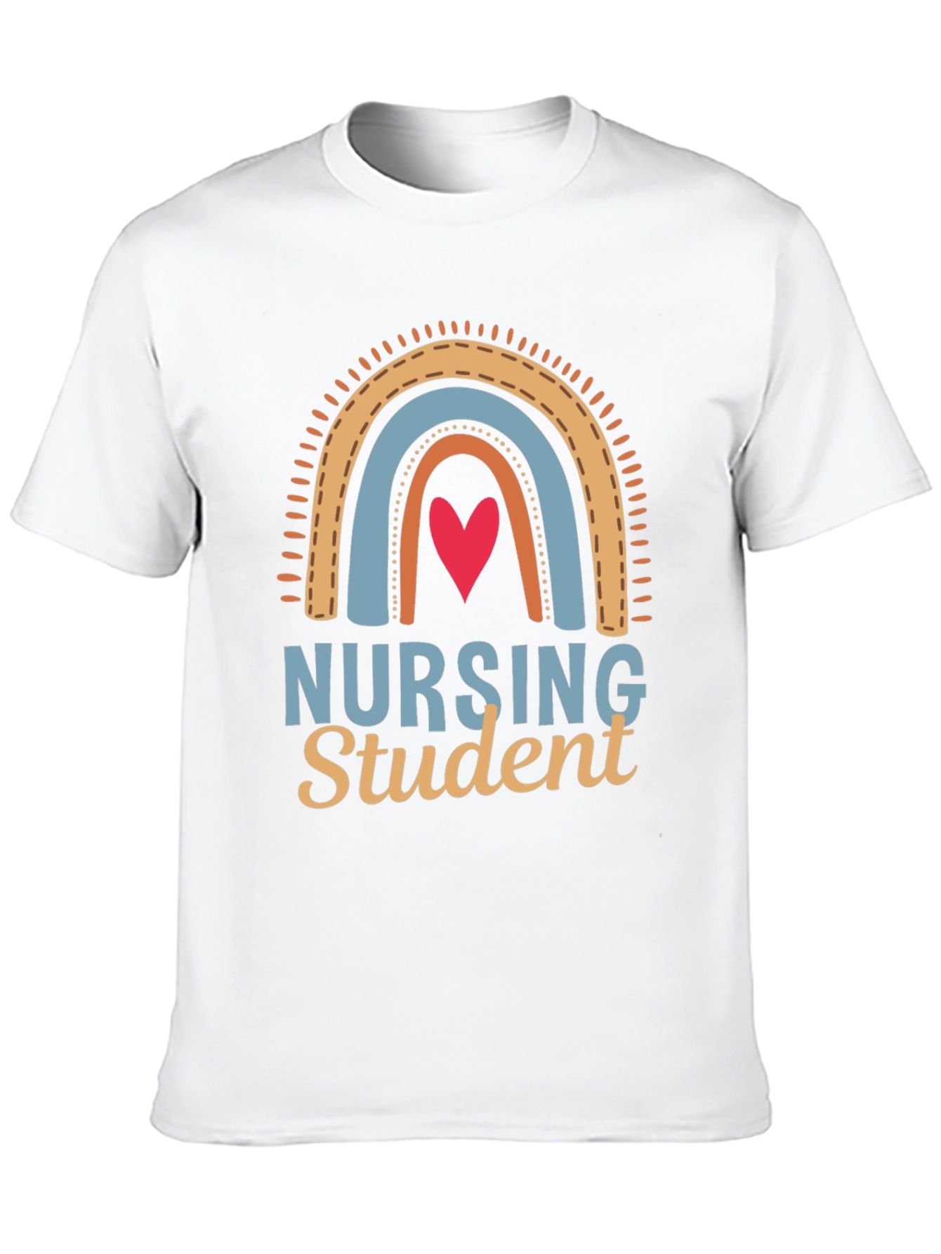 Nursing Student Rainbow Graphic Tee