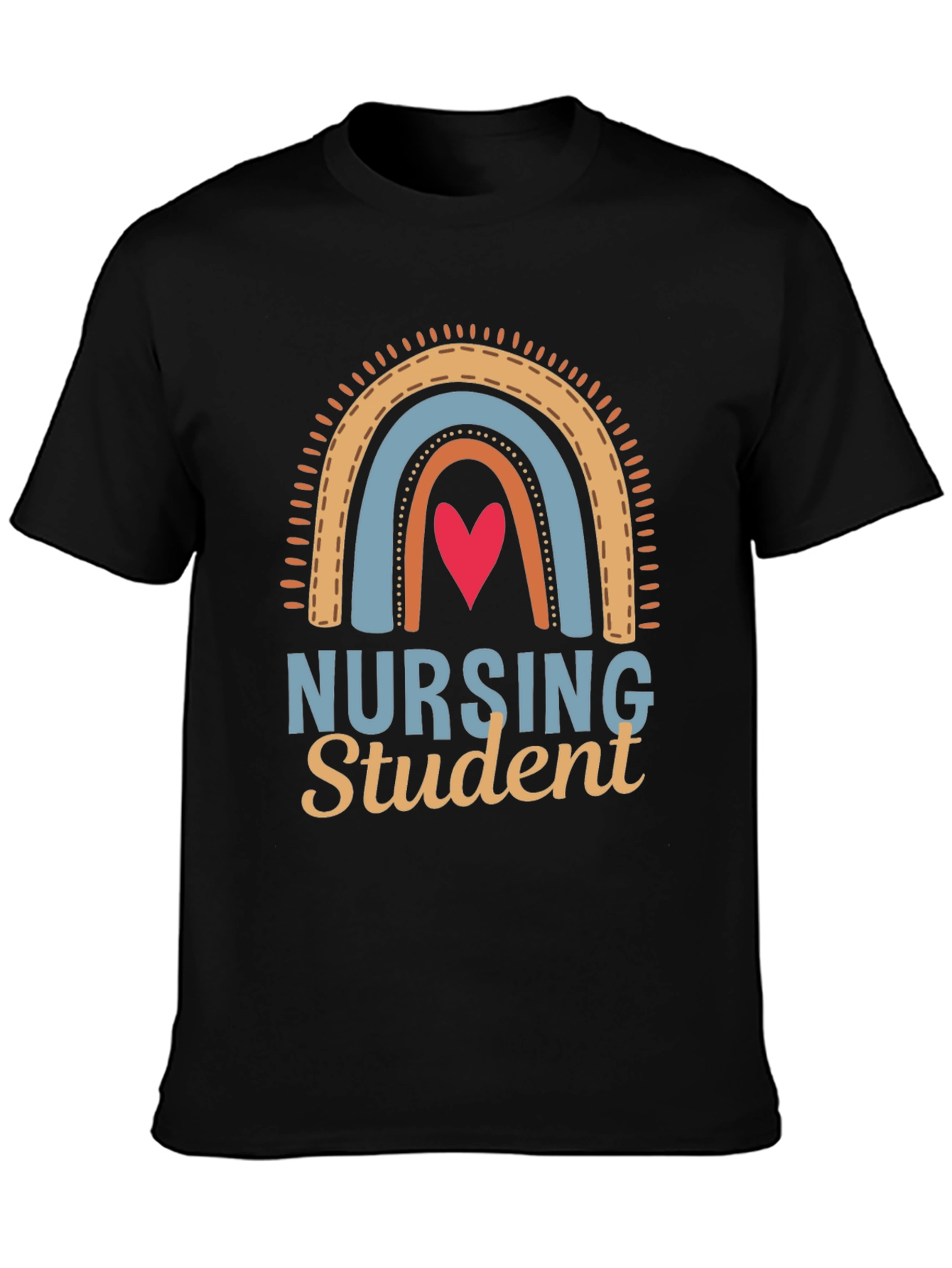 Nursing Student Rainbow Graphic Tee