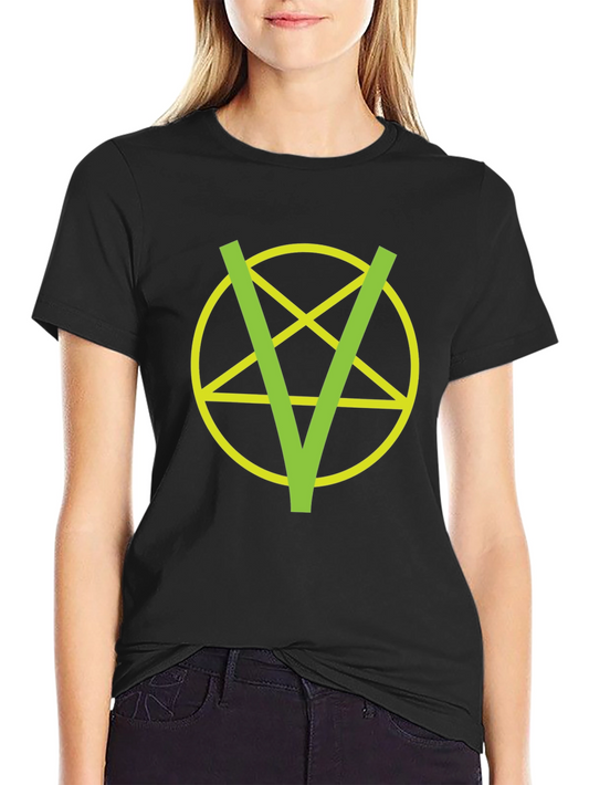 Vegan Pentagram T-Shirt - Bold Statement Tee