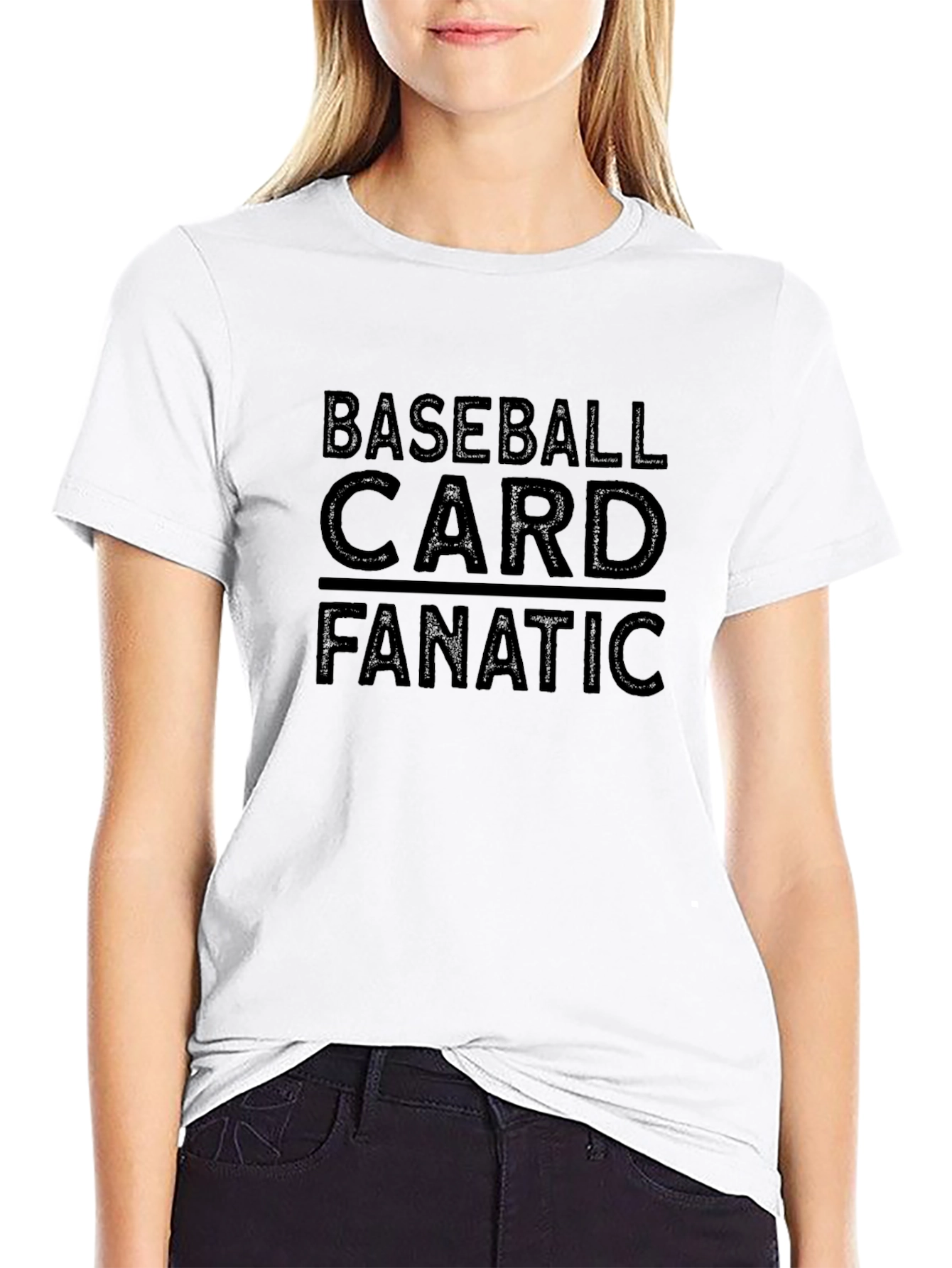 Baseball Card Fanatic Black T-Shirt
